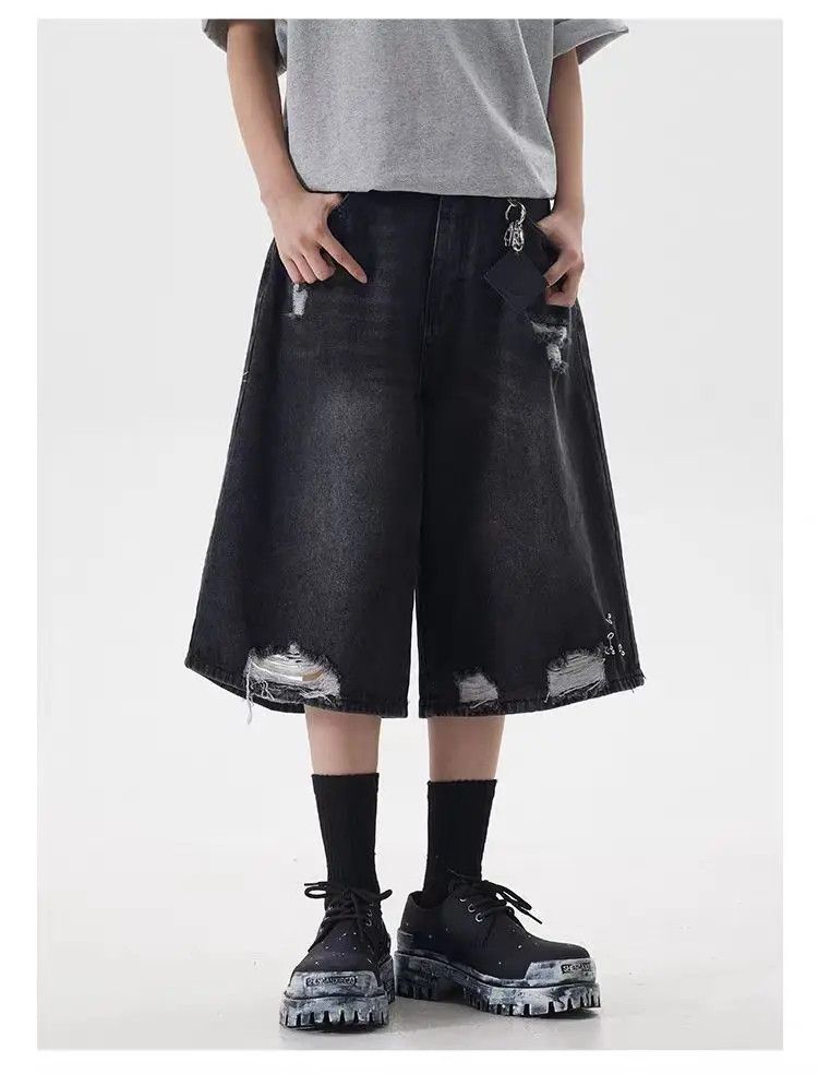 Designer × Japanese Brand Vintage Casual Loose Harajuku Shorts Size US 31 - 3 Thumbnail