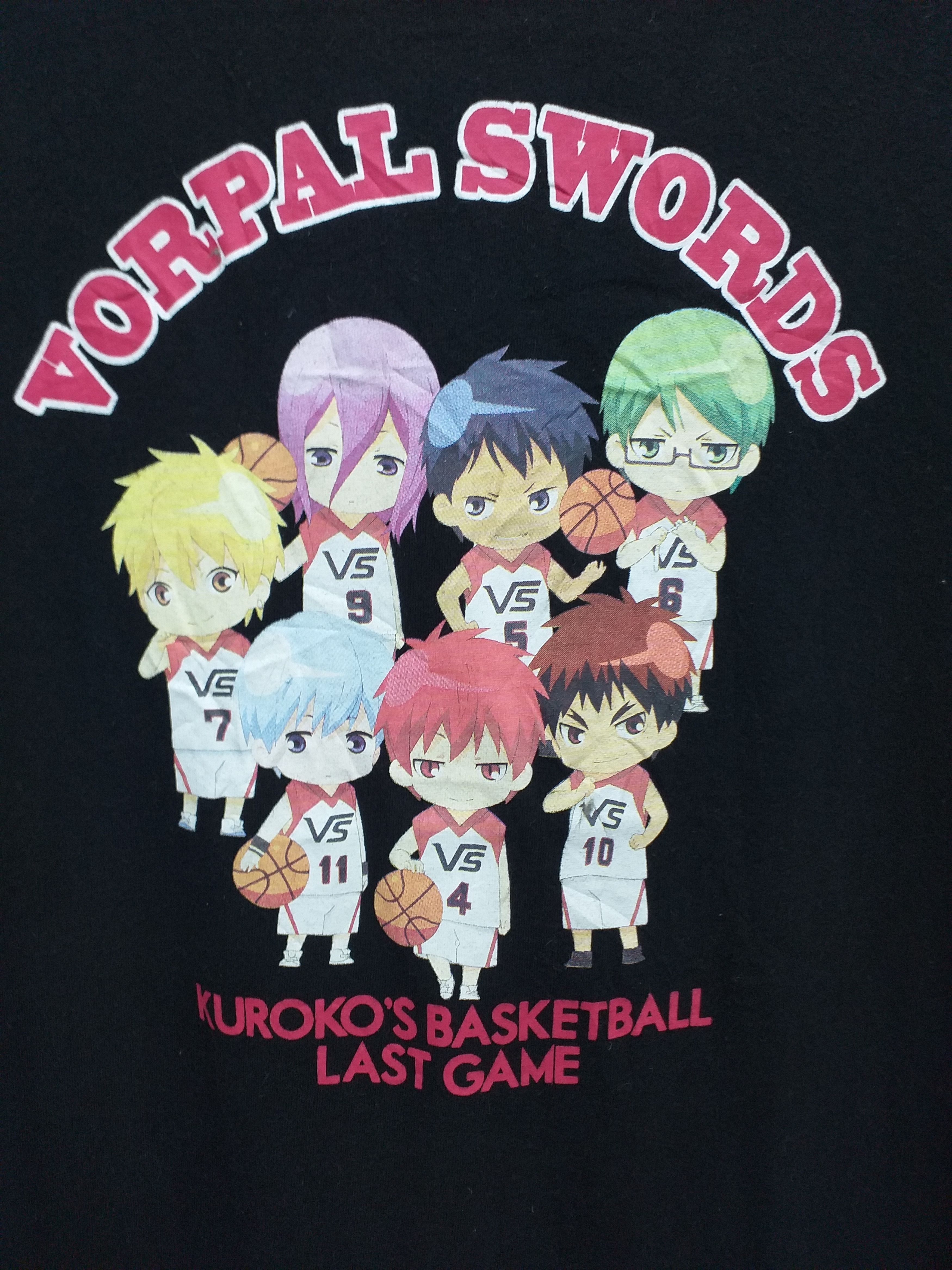 Anime Vintage Kuroko's Basketball Anime Medium T Shirt -C032 Size US M / EU 48-50 / 2 - 3 Thumbnail