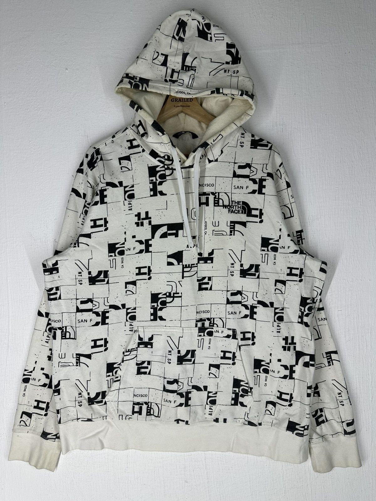 The North Face × Vintage TNF Full Over Print Hoodie Sweatshirt Size US XL / EU 56 / 4 - 1 Thumbnail
