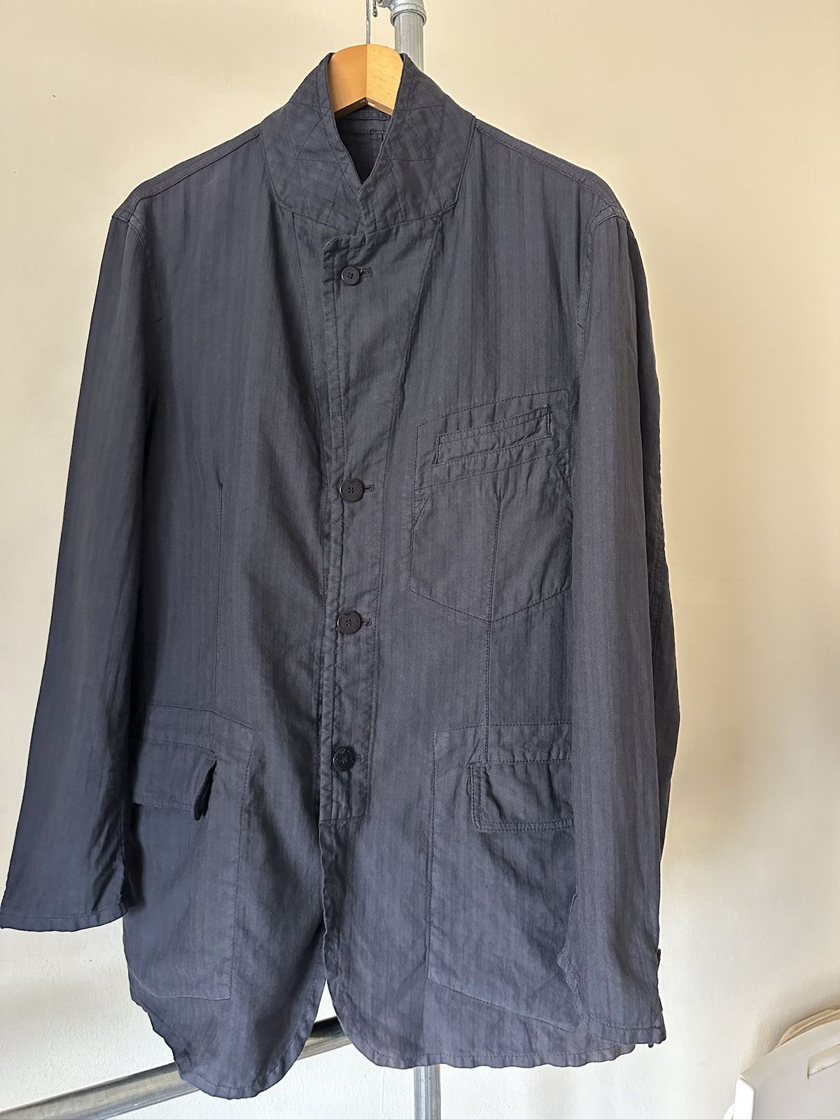 Emporio Armani 2000s Emporio Armani Linen Jacket Size US M / EU 48-50 / 2 - 2 Thumbnail