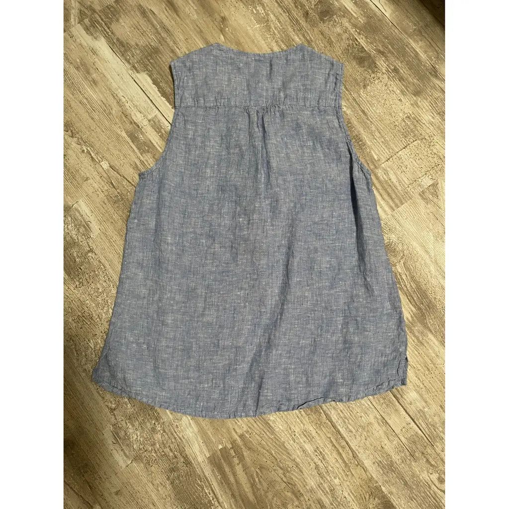 UNIK International Inc. INC International Concepts Linen Top - Zipper Detail, Size 4 Size S / US 4 / IT 40 - 1 Thumbnail