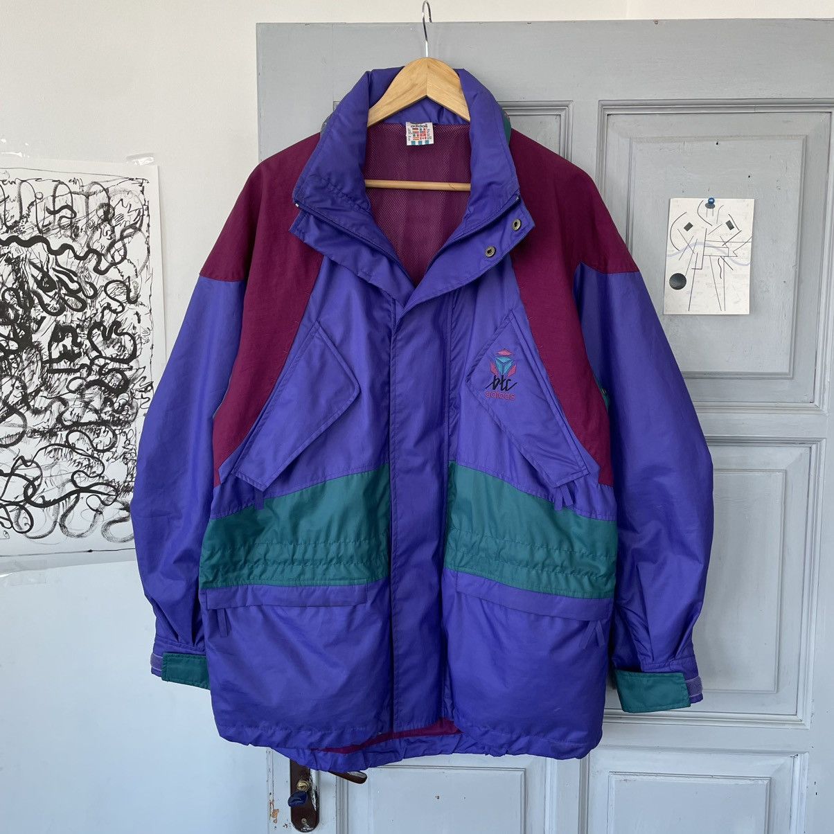 Adidas × Vintage Vintage Adidas BTC Retro Jacket Style Y2K Streetwear Size US M / EU 48-50 / 2 - 1 Thumbnail