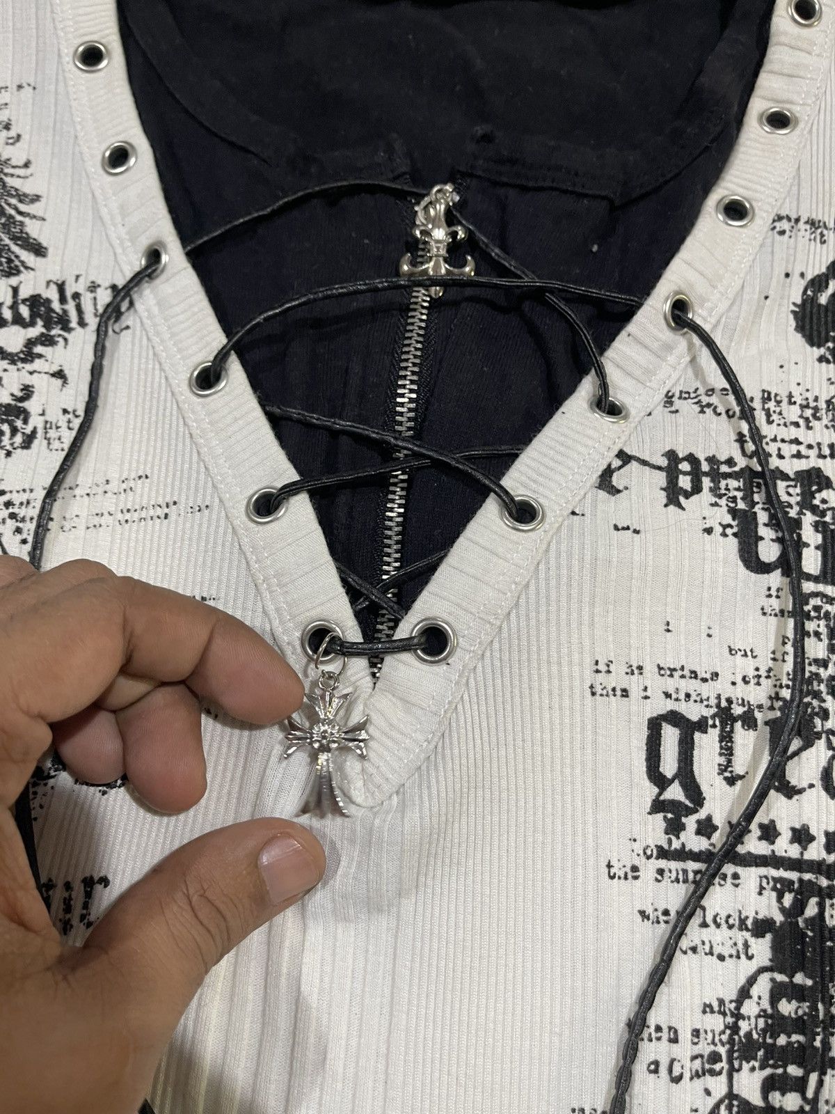 If Six Was Nine 2000s BATSU STUDIO PUNK GRUNGE GOTHIC SHIRT Size US M / EU 48-50 / 2 - 6 Thumbnail