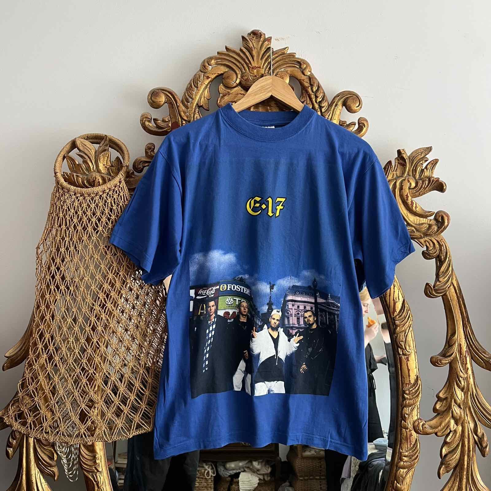Rap Tees × Vintage 90's E-17 East 17 Up All Night Cool Yule Tour T-shirt Size US M / EU 48-50 / 2 - 1 Thumbnail