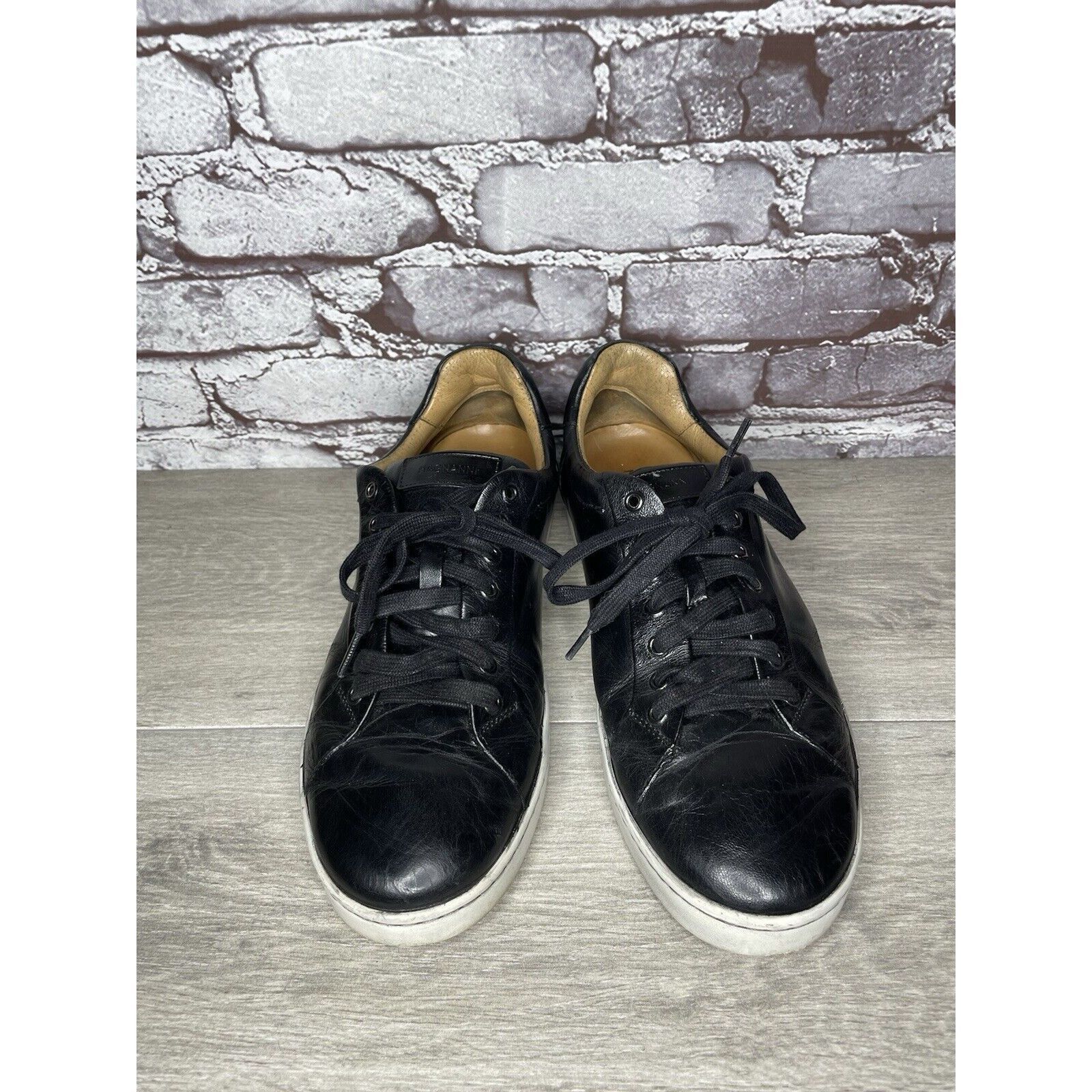 Magnanni Magnanni Elonso Black Leather Casual Lace Up Low Top Sneaker Size US 10 / EU 43 - 15 Thumbnail