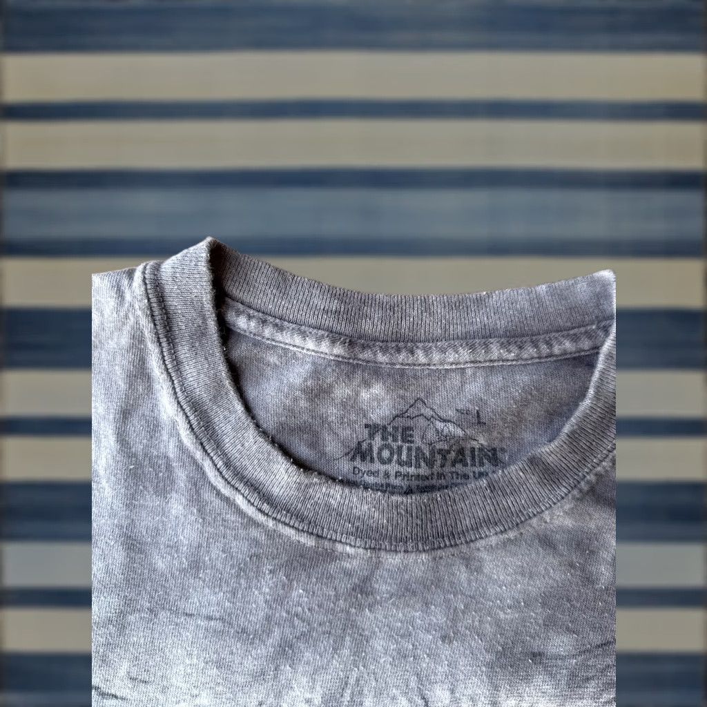 The Mountain The Mountain Distortions Zombie Mummy Monster T-Shirt Large Gray Cotton Knit Short Sleeve Crew Neck Men Regular Size US L / EU 52-54 / 3 - 1 Thumbnail