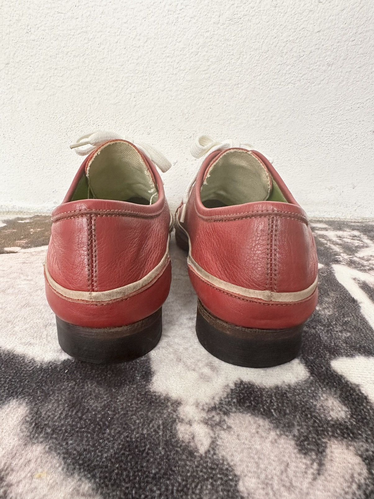 00's Alfredo Bannister avantgarde leather shoes