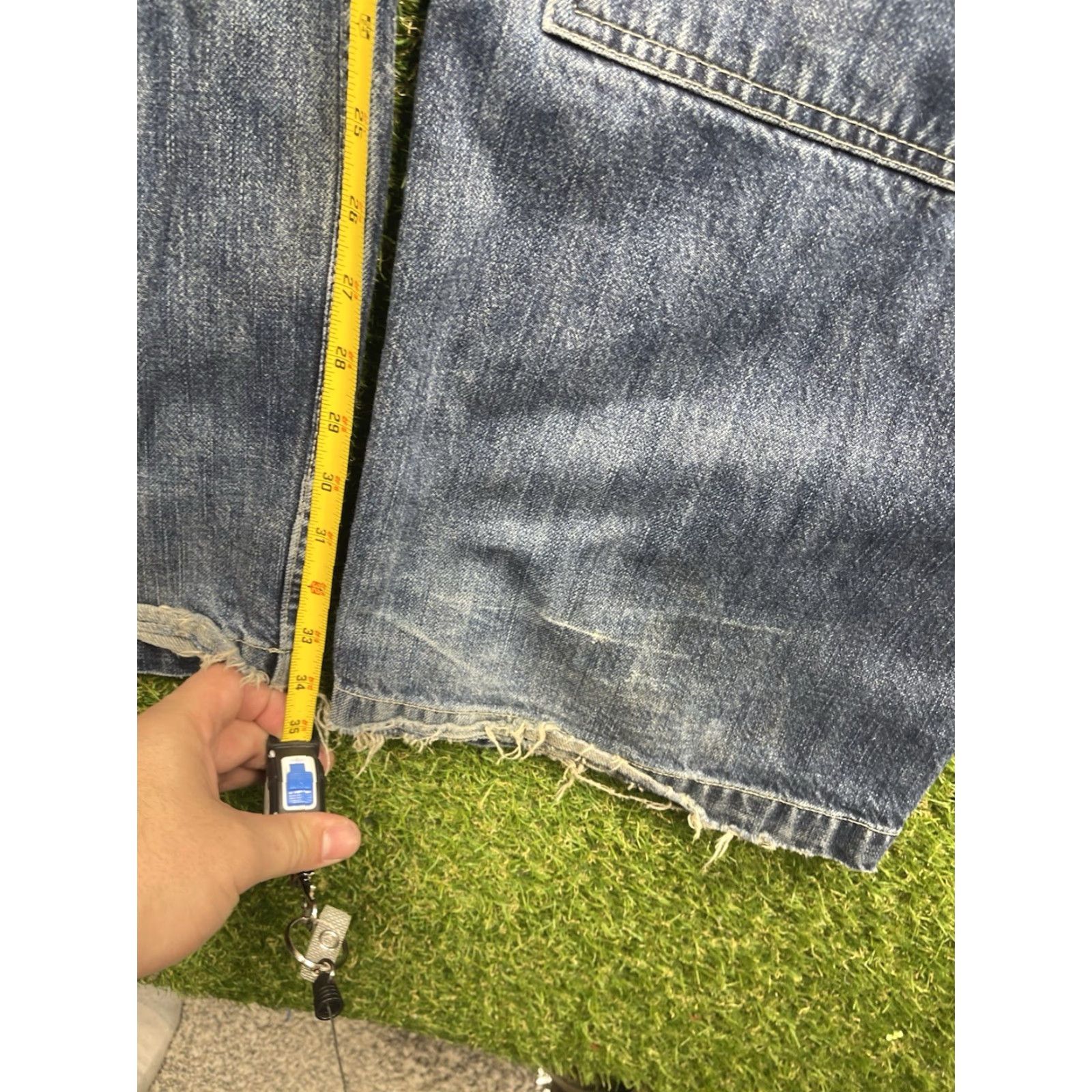 Sean John VINTAGE Sean John Jeans 42x34 Mens Wide-Leg Grunge 90s 5-Pocket Denim Blue Cotton Baggy Inseam 34 in Jeans Mens Size US 42 / EU 58 - 5 Thumbnail