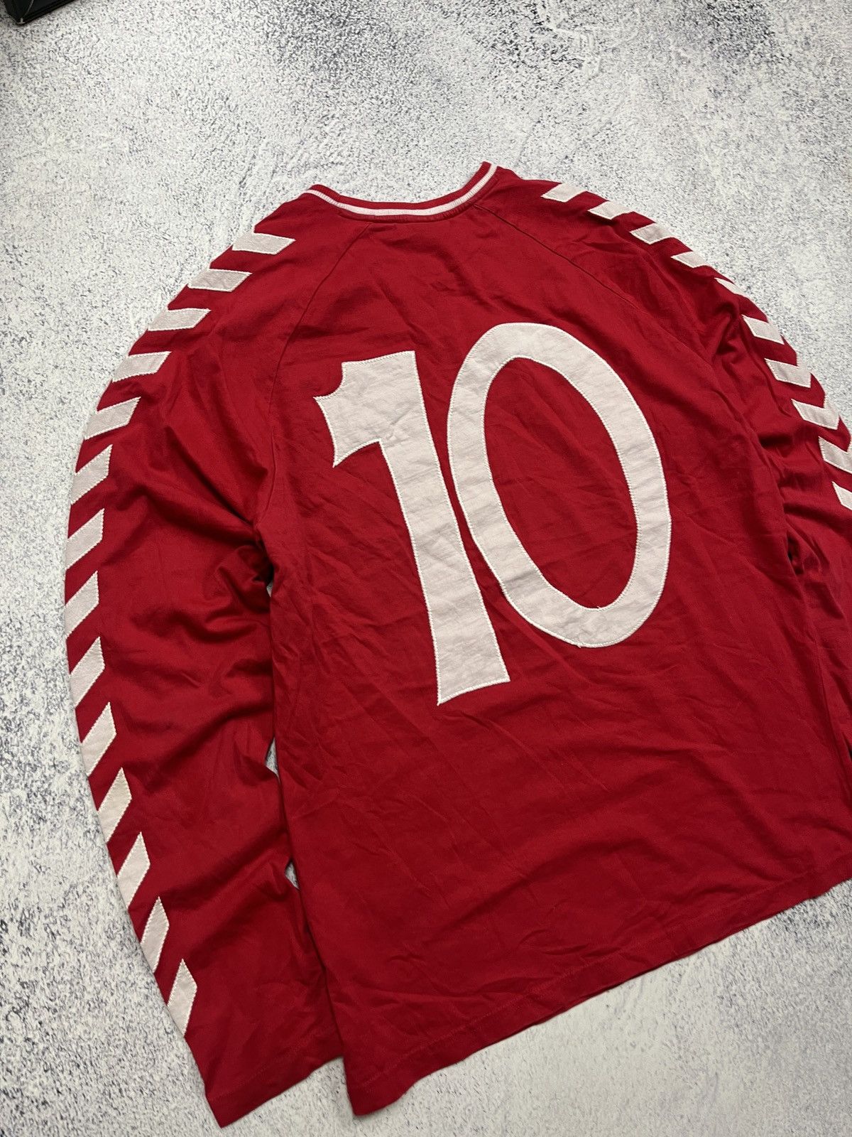 Adidas Denmark Hummel #10 Eriksen Training Longsleeve Jersey Shirt Size US M / EU 48-50 / 2 - 11 Thumbnail