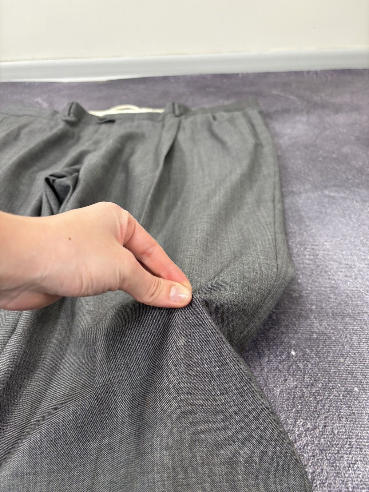 Ermenegildo Zegna Ermenegildo Zegna Su Misura Fit Rom Gray Formal Wool Suit Size 54L - 18 Thumbnail