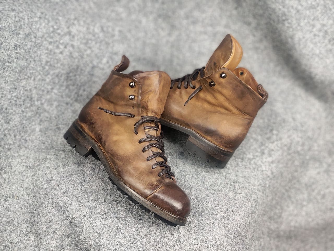 Other Lemargo handmade leather shoes lace Combat Boots Carol MA+ Size US 10 / IT 40 - 16 Thumbnail