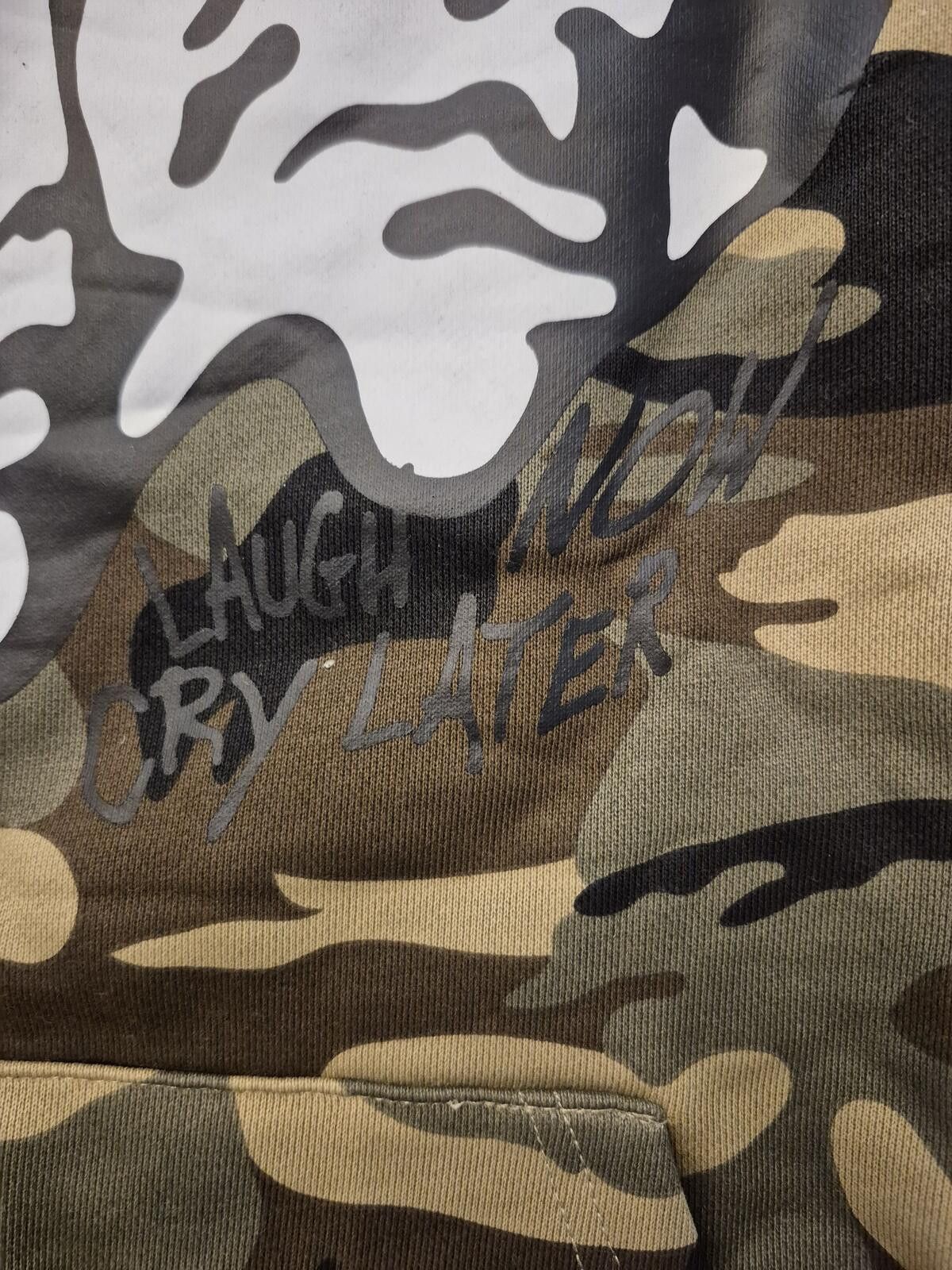 Asaali Asaali Camo Hoodie "Laugh Now Cry Later" Size US XS / EU 42 / 0 - 3 Thumbnail