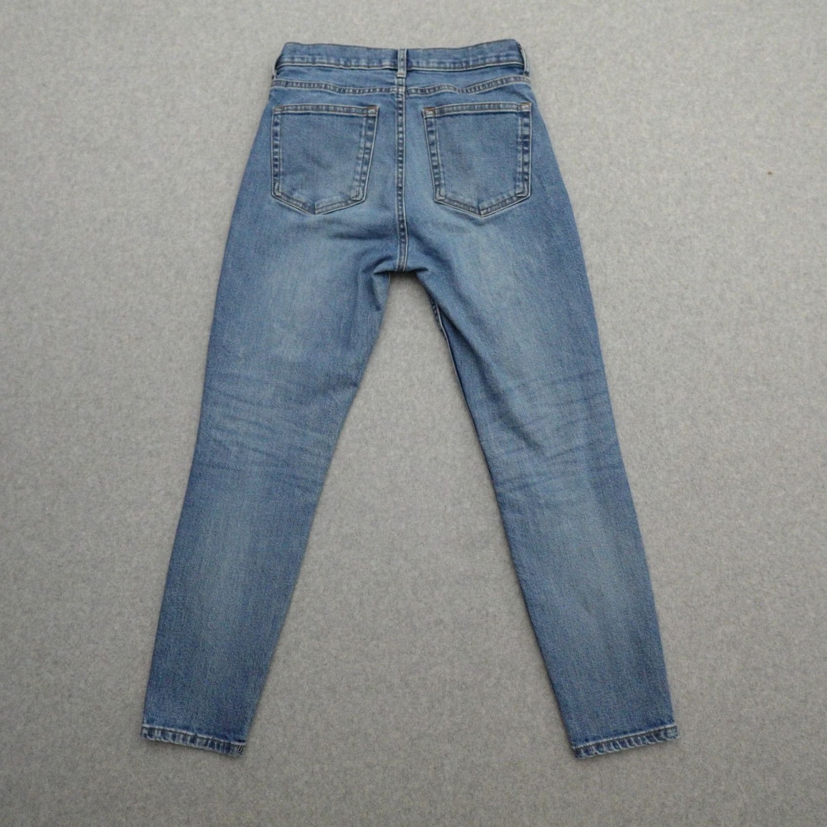 Everlane Everlane Jeans Women 27 (27X25) Blue Crop High Rise Medium Wash Straight Jeans Womens 27 (27X25) Blue Crop High Rise Medium Wash Size 32" / US 10 / IT 46 - 2 Thumbnail