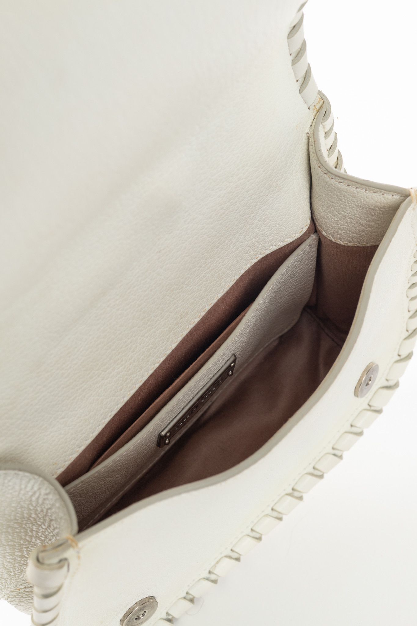 Miu Miu Miu Miu Madras Flora Leather Whipstitch Flap Crossbody Size ONE SIZE - 13 Thumbnail