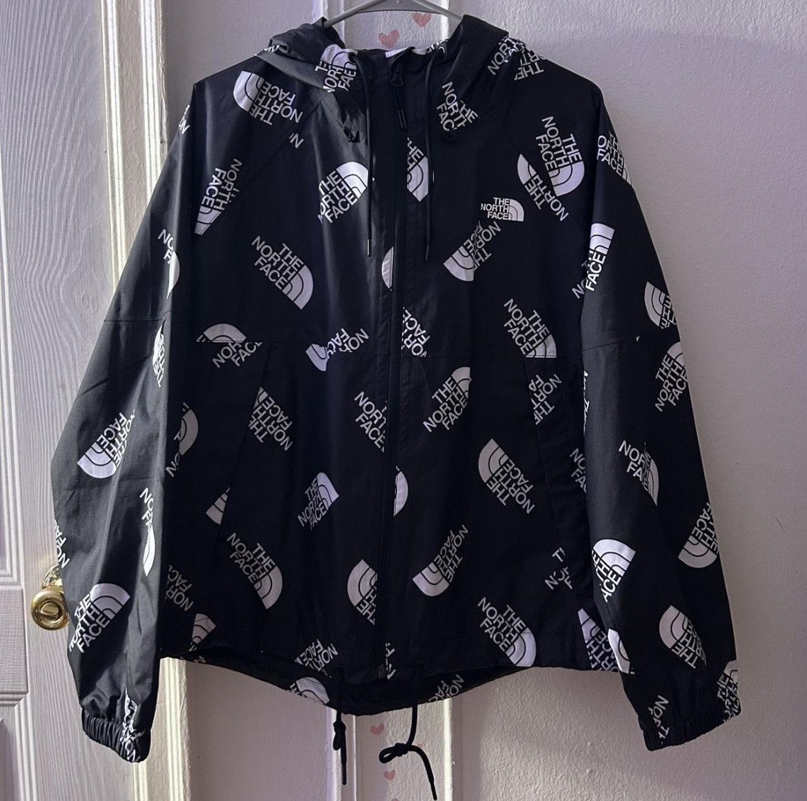 The North Face The North Face Logo All Over Rain Jacket Size XL / US 12-14 / IT 48-50 - 1 Thumbnail