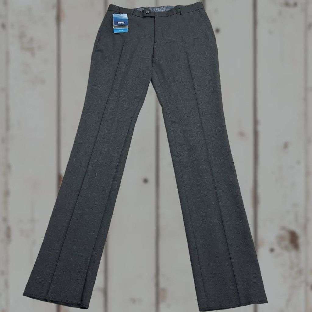 Vintage Rohan Trousers Mens 34 Charcoal Gray Wool Blend Dress Casual Envoy NWT Pockets Stretch Trousers Baggy? Size US 34 / EU 50 - 1 Thumbnail
