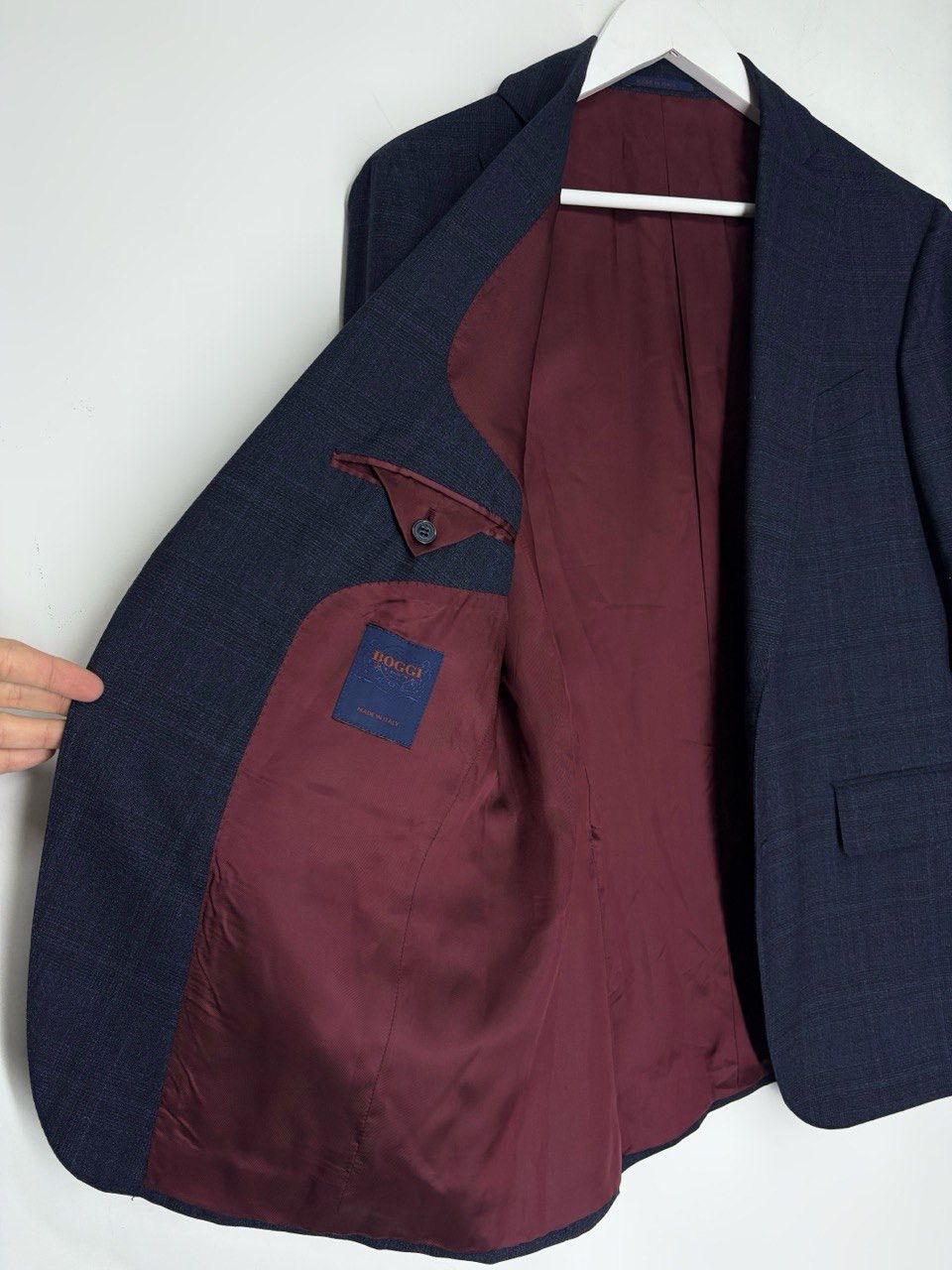 Boggi Boggi Milano x Loro Piano Ing Wool Checked Blazer Men’s 48R Size 48R - 14 Thumbnail