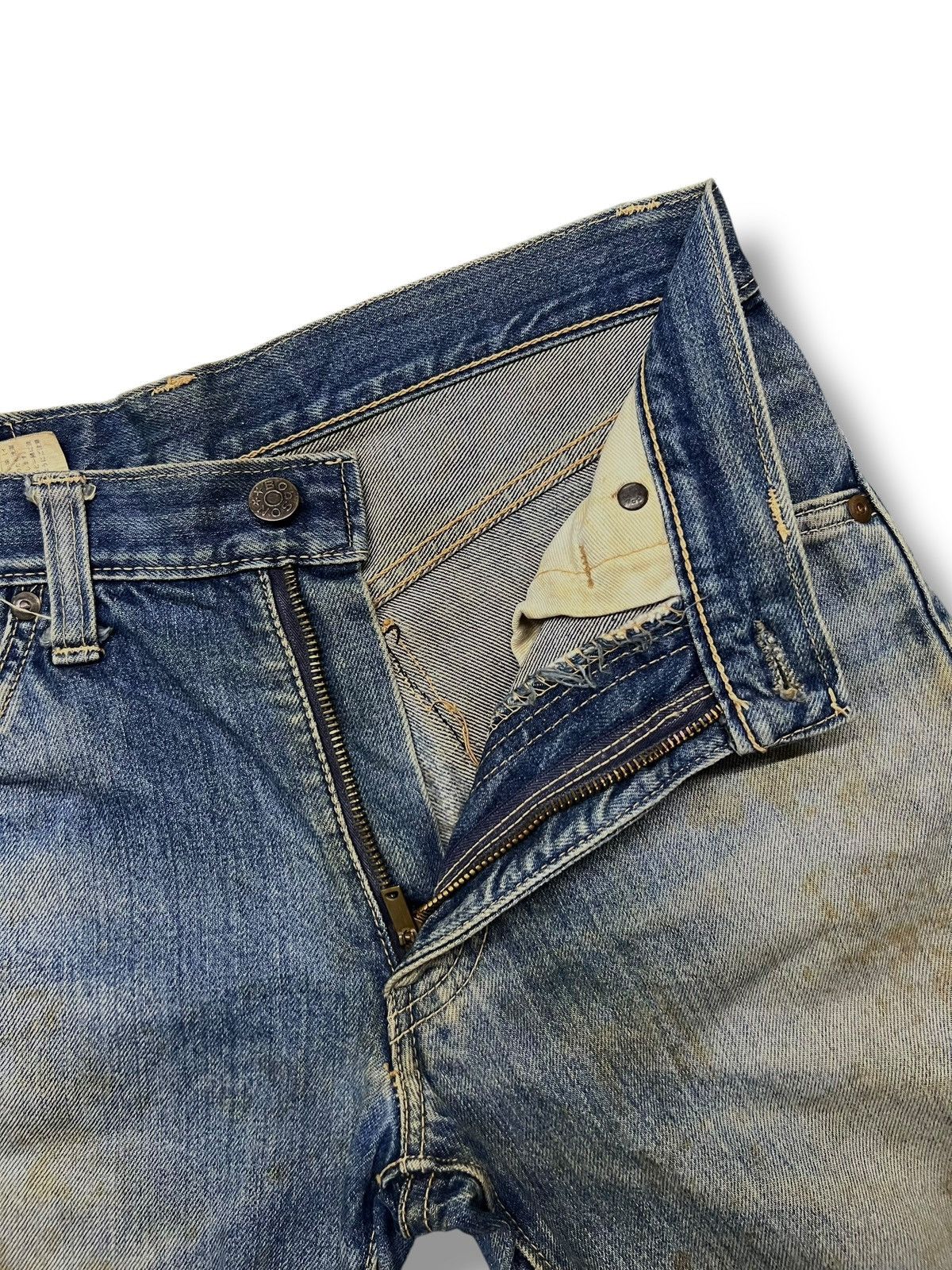 Japanese Brand Flared Vintage 80s Bobson Japan - Faded Mud Wash, Distressed Size US 29 - 10 Thumbnail