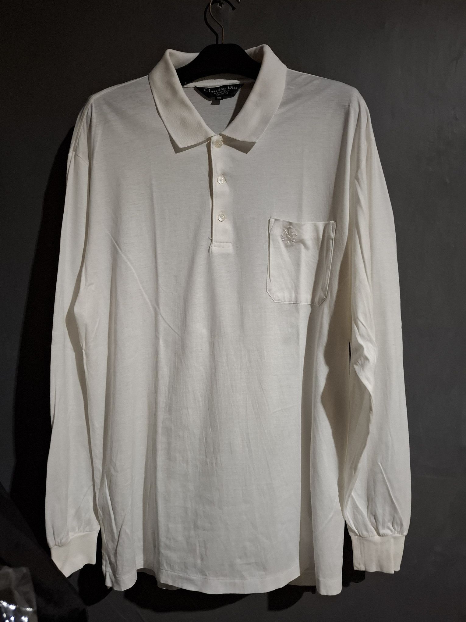 Christian Dior Monsieur RARE Vintage Christian Dior Monsieur Sports Long-Sleeve Polo Size US L / EU 52-54 / 3 - 1 Thumbnail
