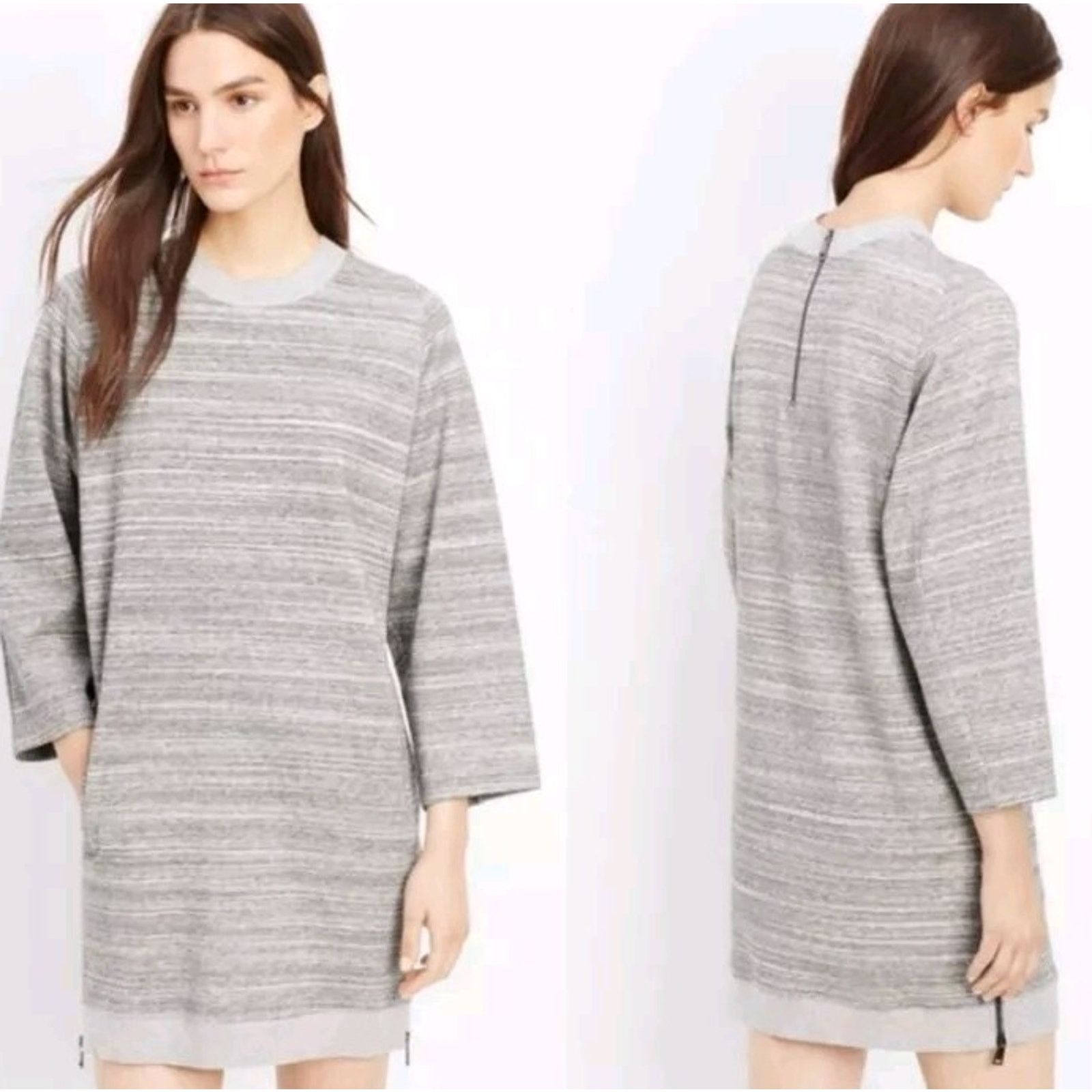 Vince Vince Women melange ribbed dress Long Sleeve Size XS A000614 Size XS / US 0-2 / IT 36-38 - 1 Thumbnail