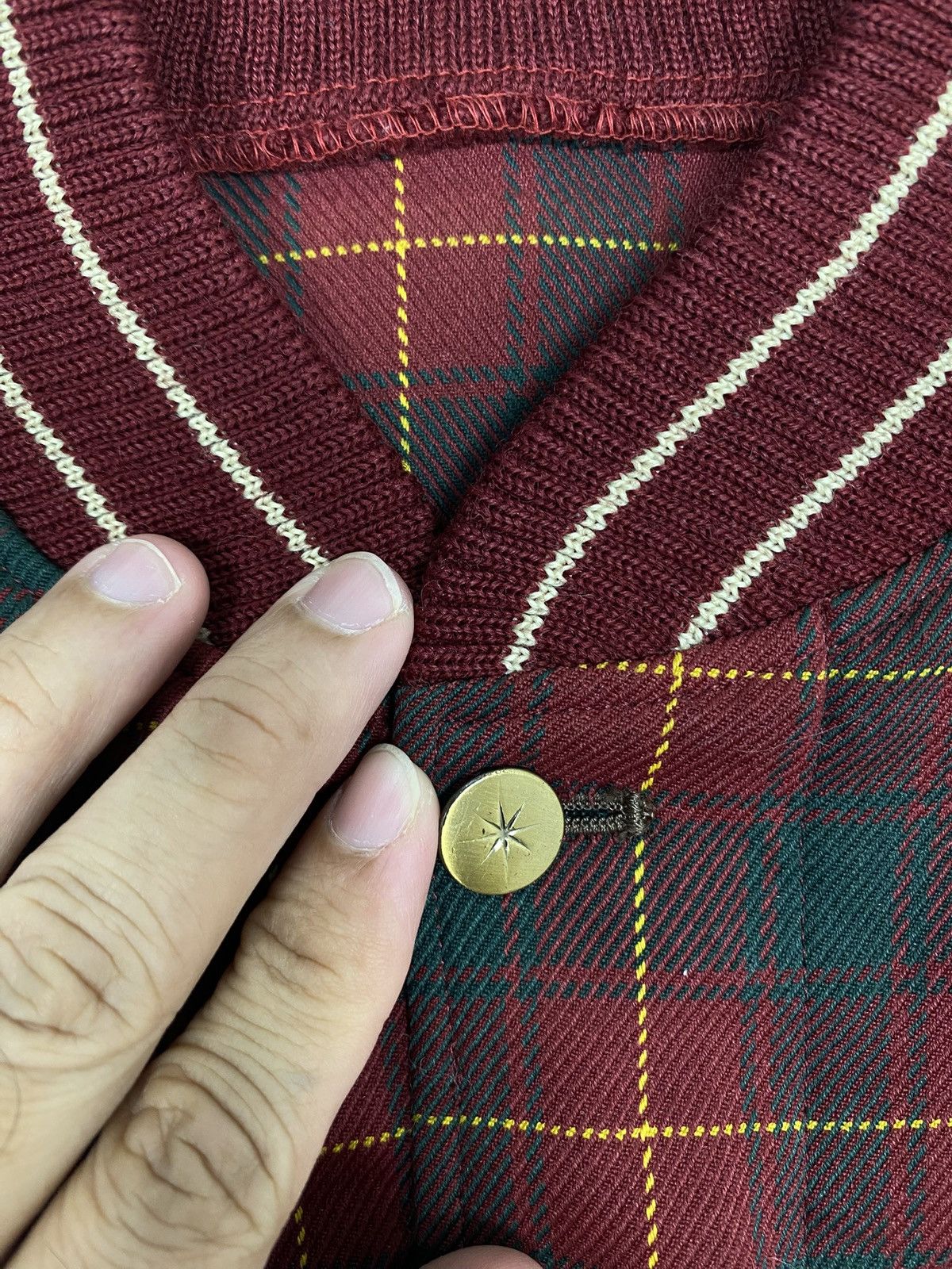 Japanese Brand Rare‼️ Vintage Home Town Plaid Varsity Jacket for Kids Size US XXS / EU 40 - 3 Thumbnail