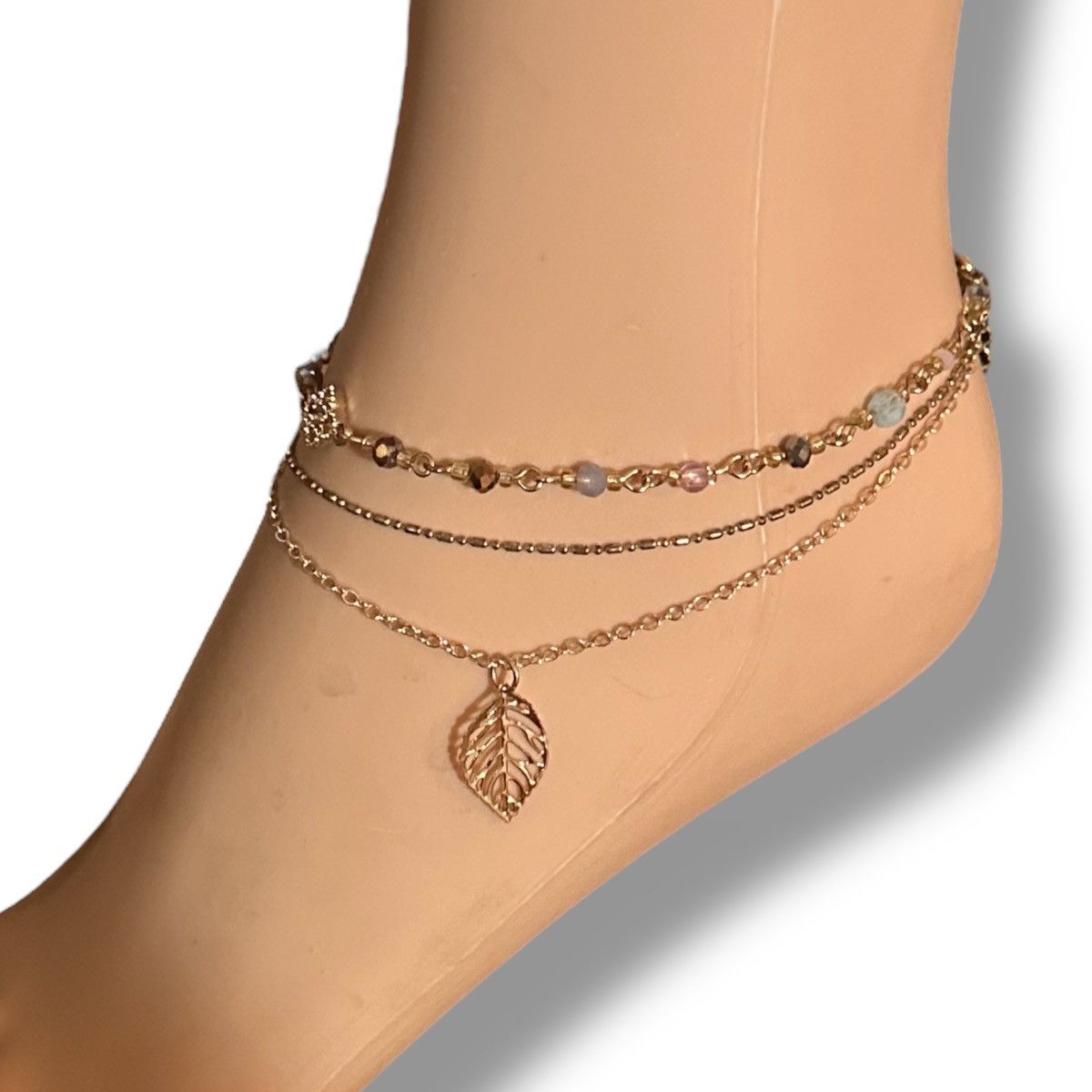Other Gold tone multi chain charm anklet Size ONE SIZE - 3 Thumbnail