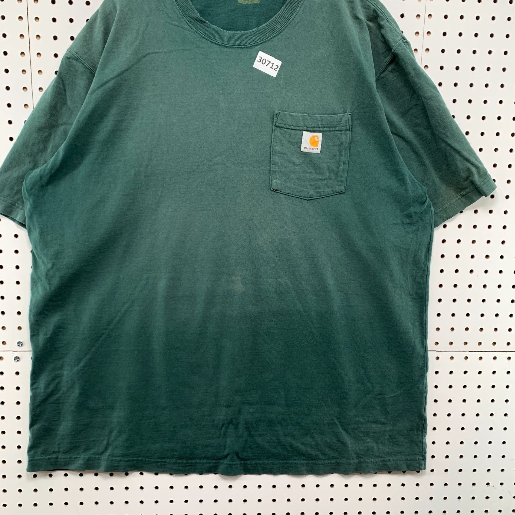 Carhartt VINTAGE Carhartt Pocket Shirt Mens XLT Tall Green Sun Faded Workwear 27X32.5 Size US XL / EU 56 / 4 - 6 Thumbnail
