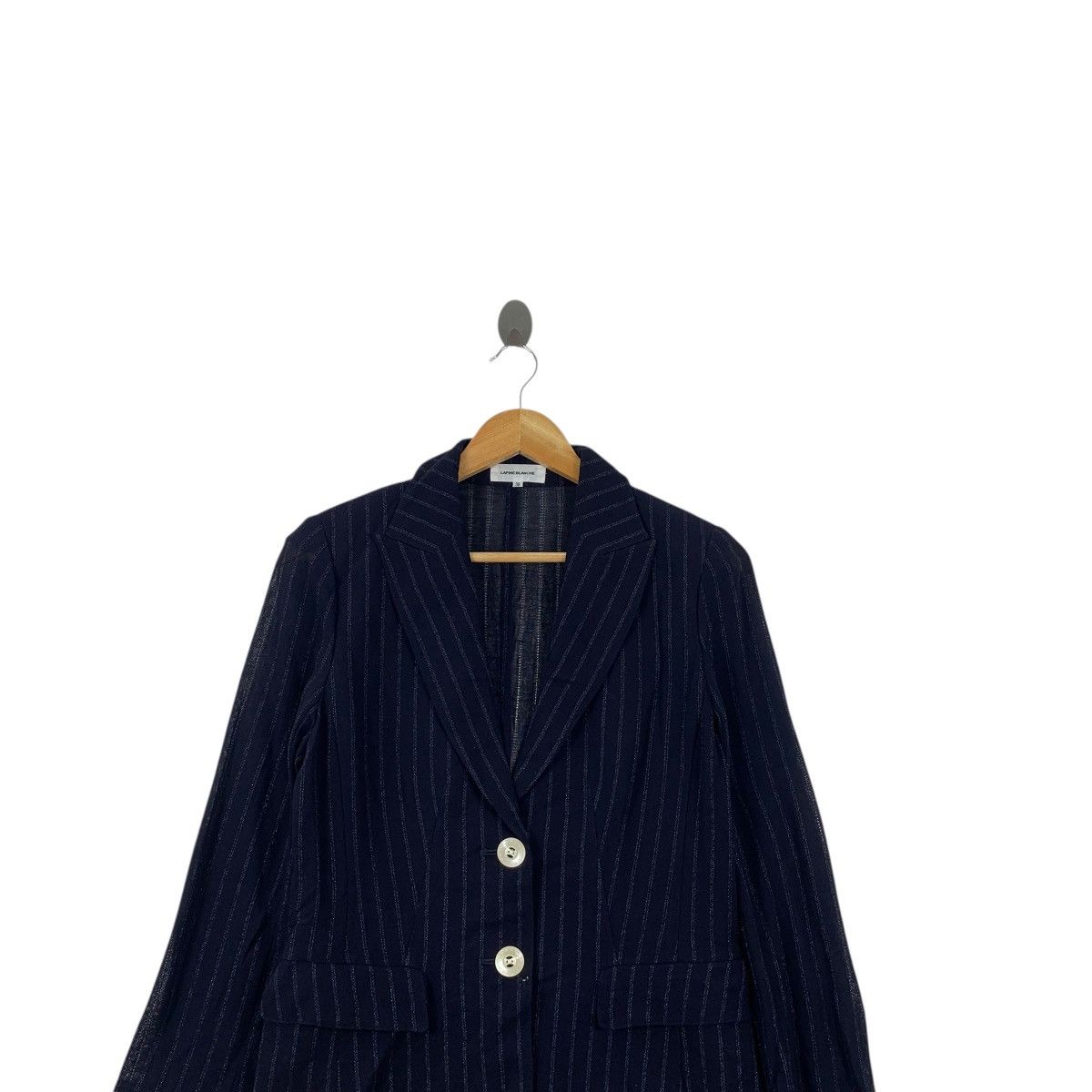 Vintage Vintage LAPINE BLANCHE JAPAN Collection Striped 2 Button Size S / US 4 / IT 40 - 2 Thumbnail
