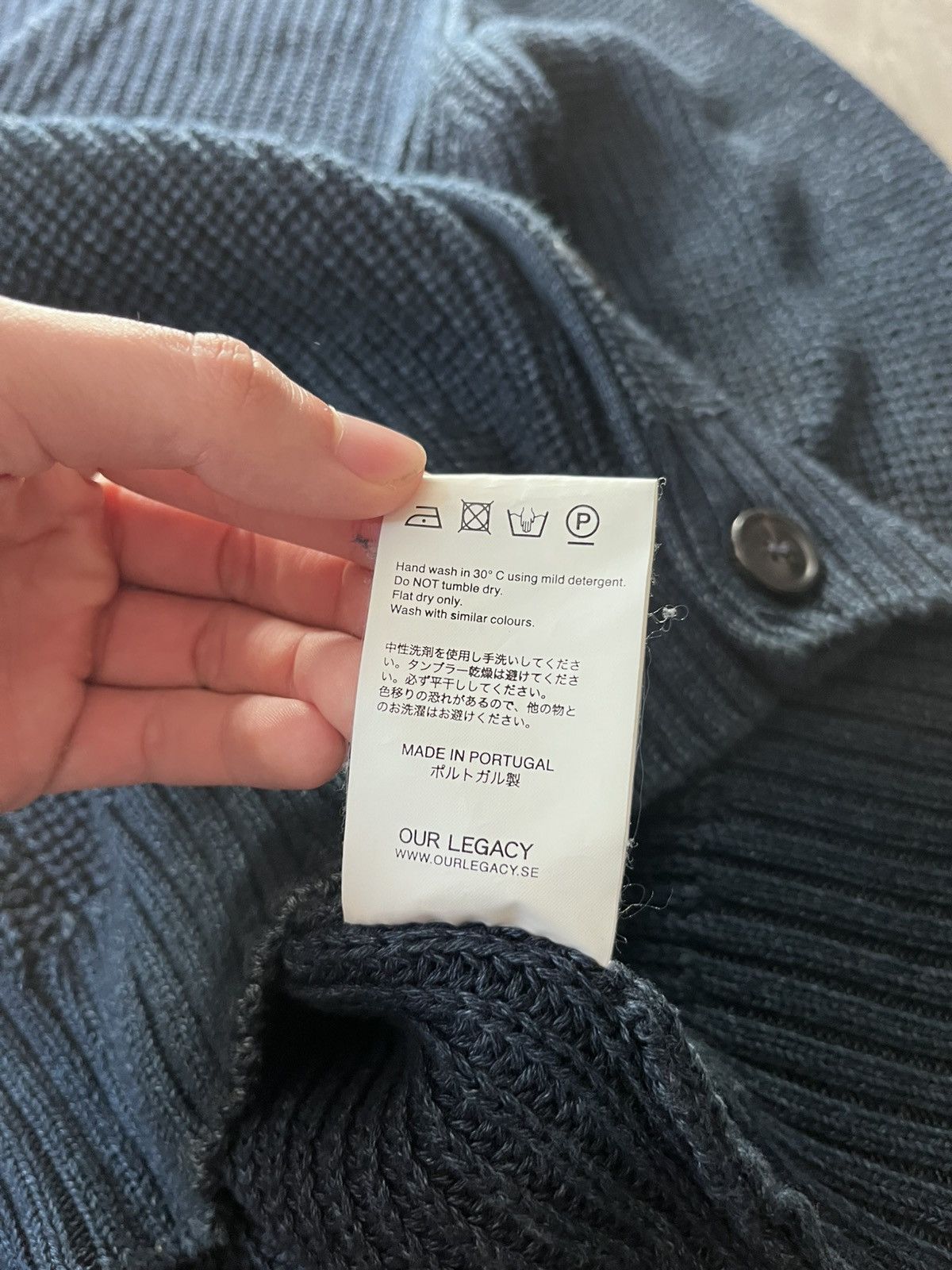 Our Legacy Our Legacy cotton cardigan denim color Size US S / EU 44-46 / 1 - 9 Thumbnail