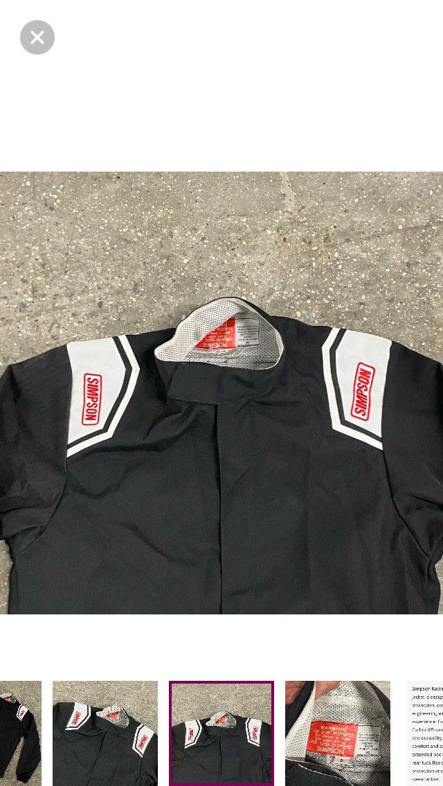 Other Simpson Racing Apex Kart Racing Jacket Small Size US S / EU 44-46 / 1 - 6 Thumbnail
