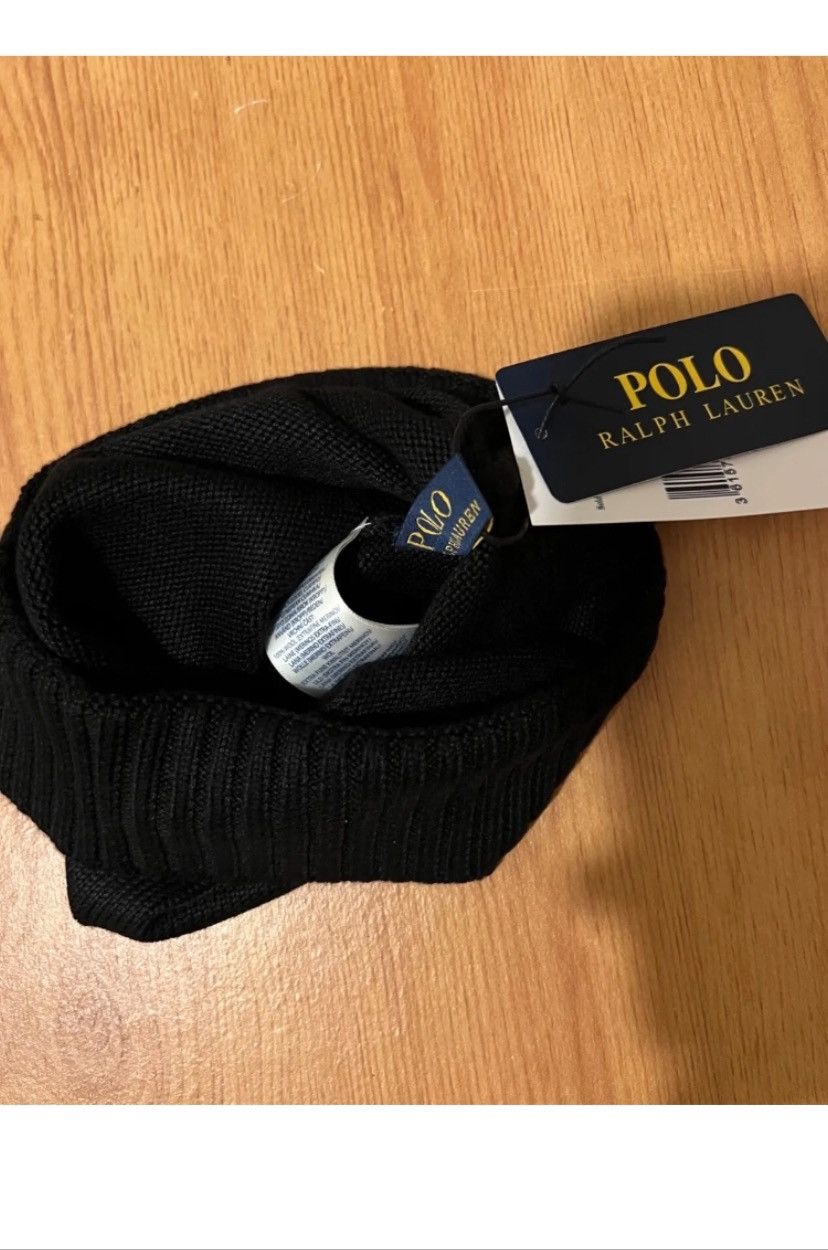 Ralph Lauren Ralph Lauren Black Beanie Size ONE SIZE - 2 Thumbnail