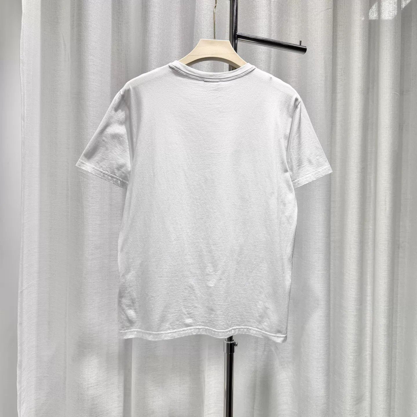 Dior DIOR White T - shirt M CD Embroidery Ribbed Collar Size US M / EU 48-50 / 2 - 2 Thumbnail