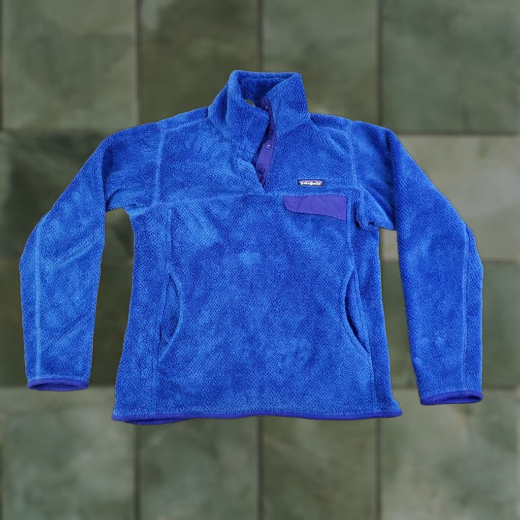 Patagonia Patagonia Snap-T Sweater Womens Small Blue Pullover Fleece Pockets Hiking 25442 Size S / US 4 / IT 40 - 1 Thumbnail