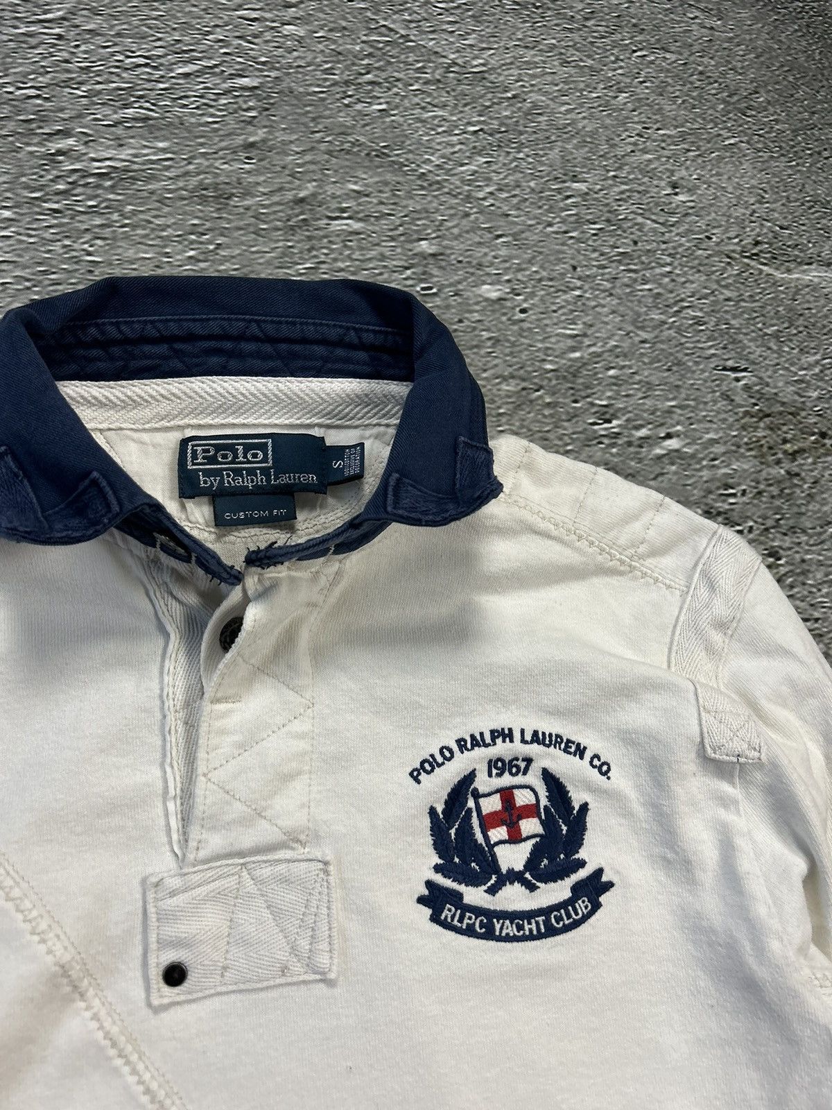 Polo Ralph Lauren Polo Ralph Lauren vintage longsleeve rugby white big logo Size US S / EU 44-46 / 1 - 2 Thumbnail