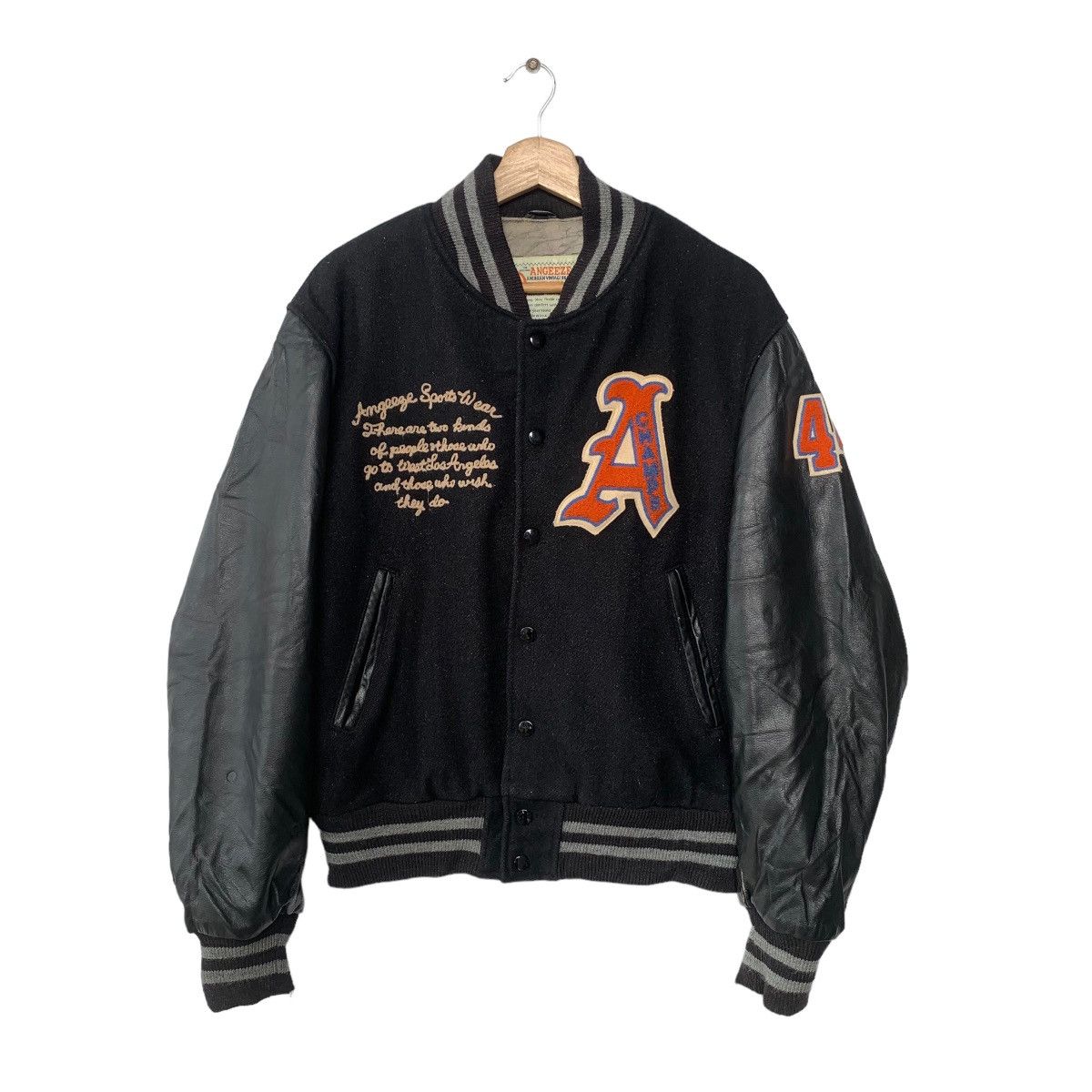 Golden Bear X Anggeze Baseball Varsity Letterman Jacket