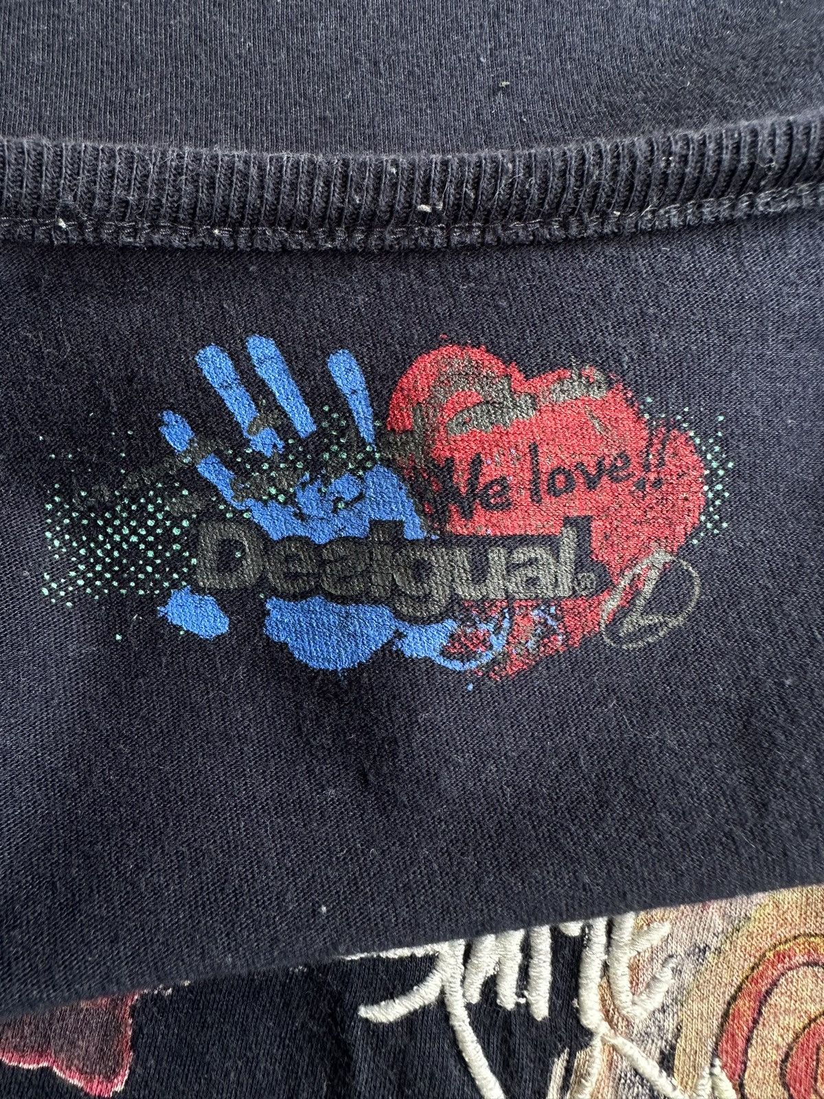 Desigual 00's Desigual '' Sex, Fun, Love'' avant-garde long sleeve Size US L / EU 52-54 / 3 - 14 Thumbnail