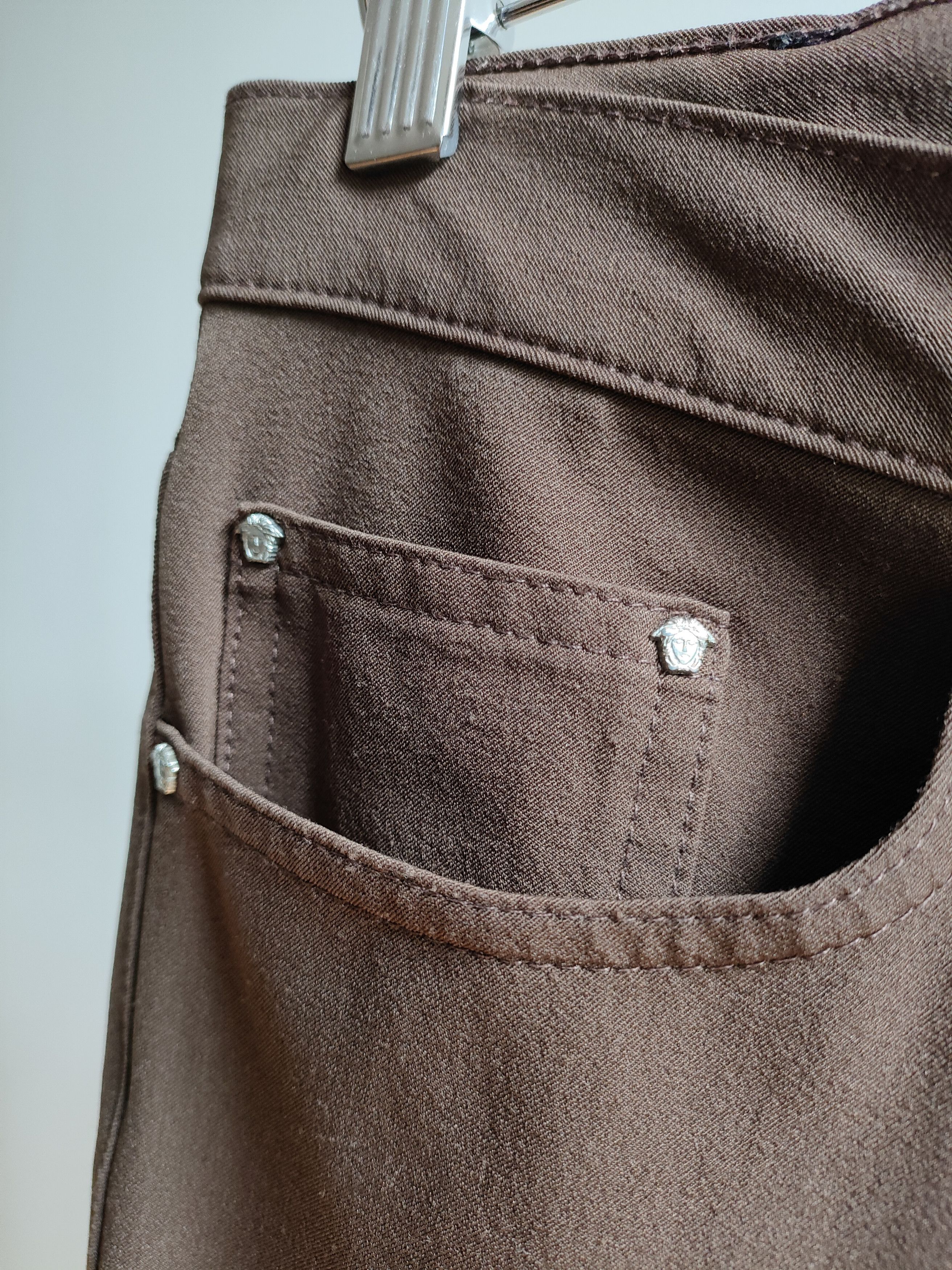 Versace Vintage Versace Nylon Brown Pants Size US 32 / EU 48 - 2 Thumbnail