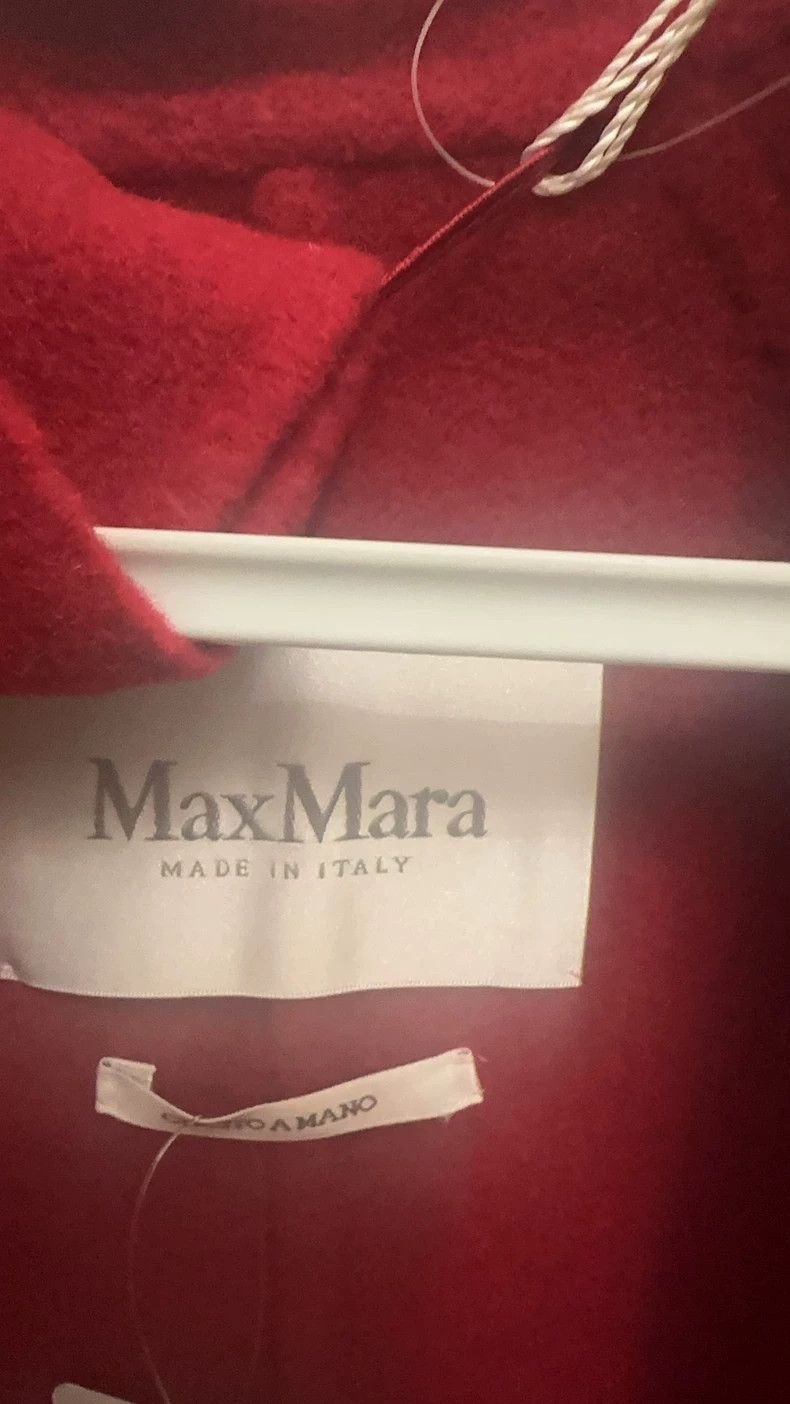 Max Mara MaxMara Labbro Red Long Coat-2508 Size L / US 10 / IT 46 - 3 Thumbnail