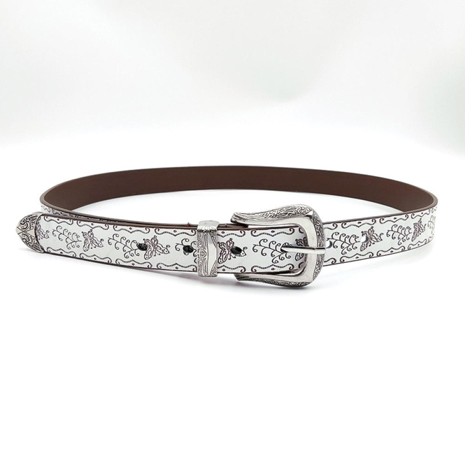 Other Western Floral Embossed Leather Belt Size ONE SIZE - 1 Thumbnail
