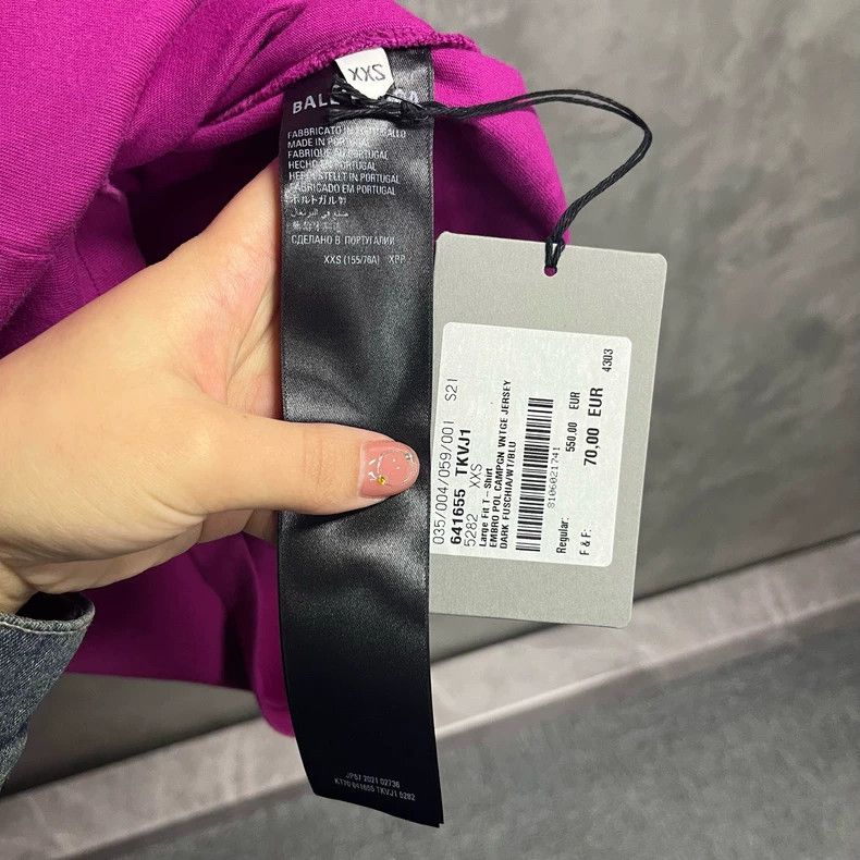 Balenciaga Balenciaga Pink cola classic logo tie-dyed embroidered shor Size US XXS / EU 40 - 4 Thumbnail