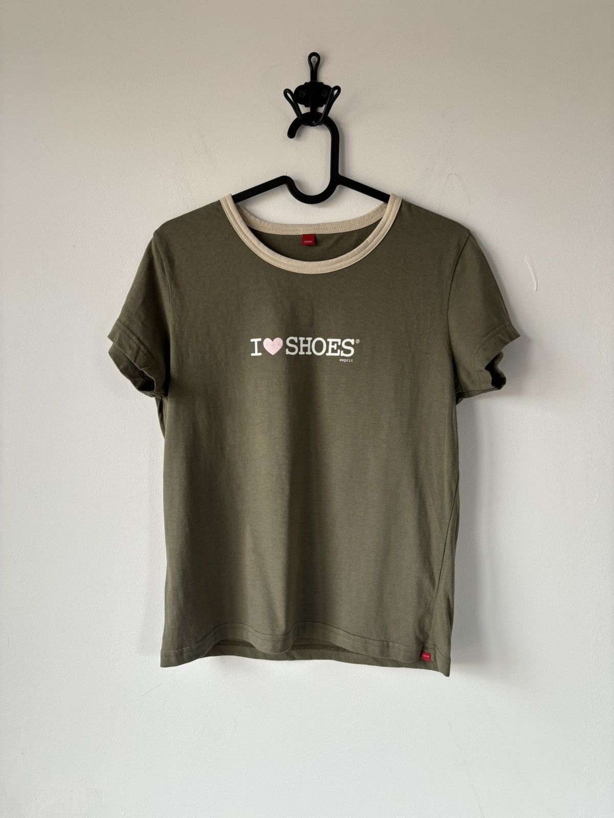 Esprit × Vintage Y2K Esprit I Love Shoes Tee Size L / US 10 / IT 46 - 1 Thumbnail