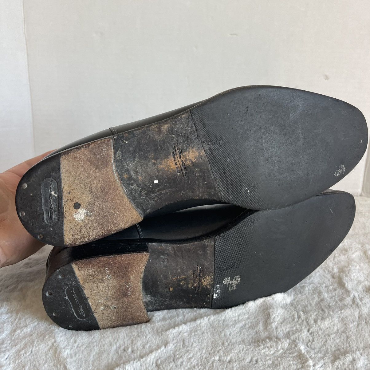 Santoni Santoni Black Leather Men's Detoxify Chelsea Boots size 9.5 Size US 9.5 / EU 42-43 - 10 Thumbnail