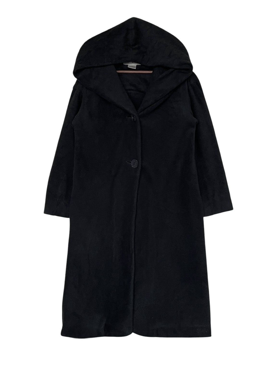 Issey Miyake Vintage Japanese Brand Issey Miyake Wool Hooded Coat 1990s Size US M / EU 48-50 / 2 - 1 Thumbnail