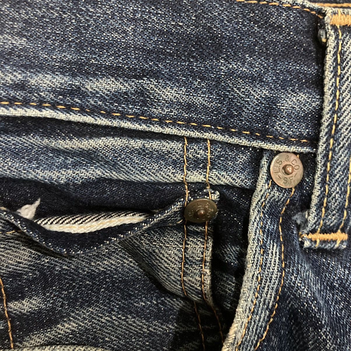 VINTAGE 30x34 LEVI’S BIG E 501XX SELVEDGE DISTRESSED JEANS