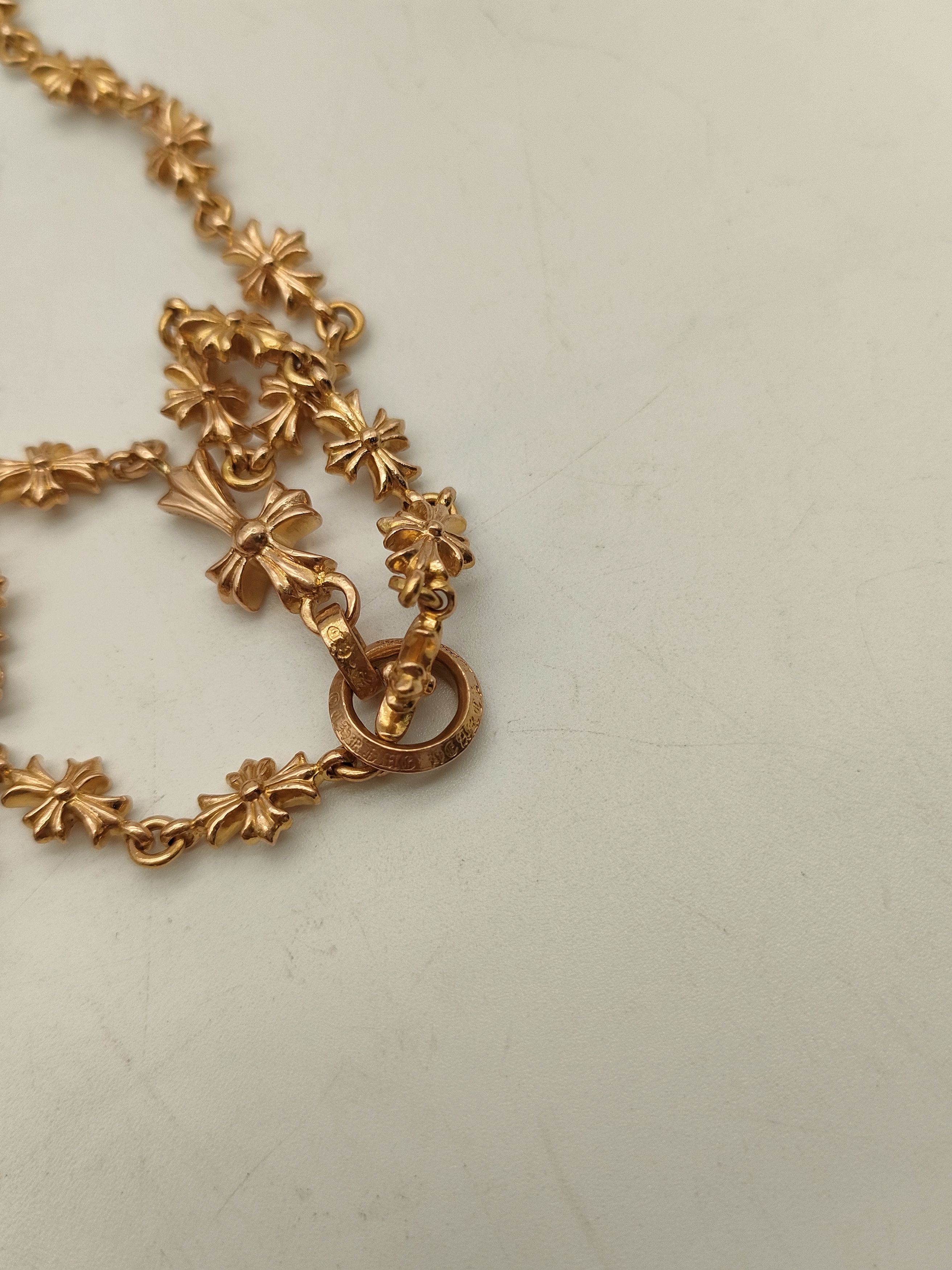 Chrome Hearts Chrome Hearts 22K Gold Tiny E Chokechain Necklace Size ONE SIZE - 9 Thumbnail