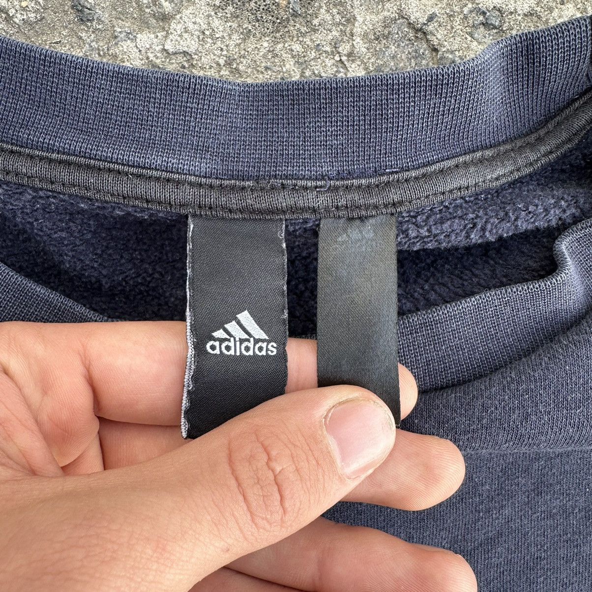 Adidas × Vintage Vintage Adidas Sweatshirts Small Logo Trashed Y2K 00s Size US L / EU 52-54 / 3 - 7 Thumbnail