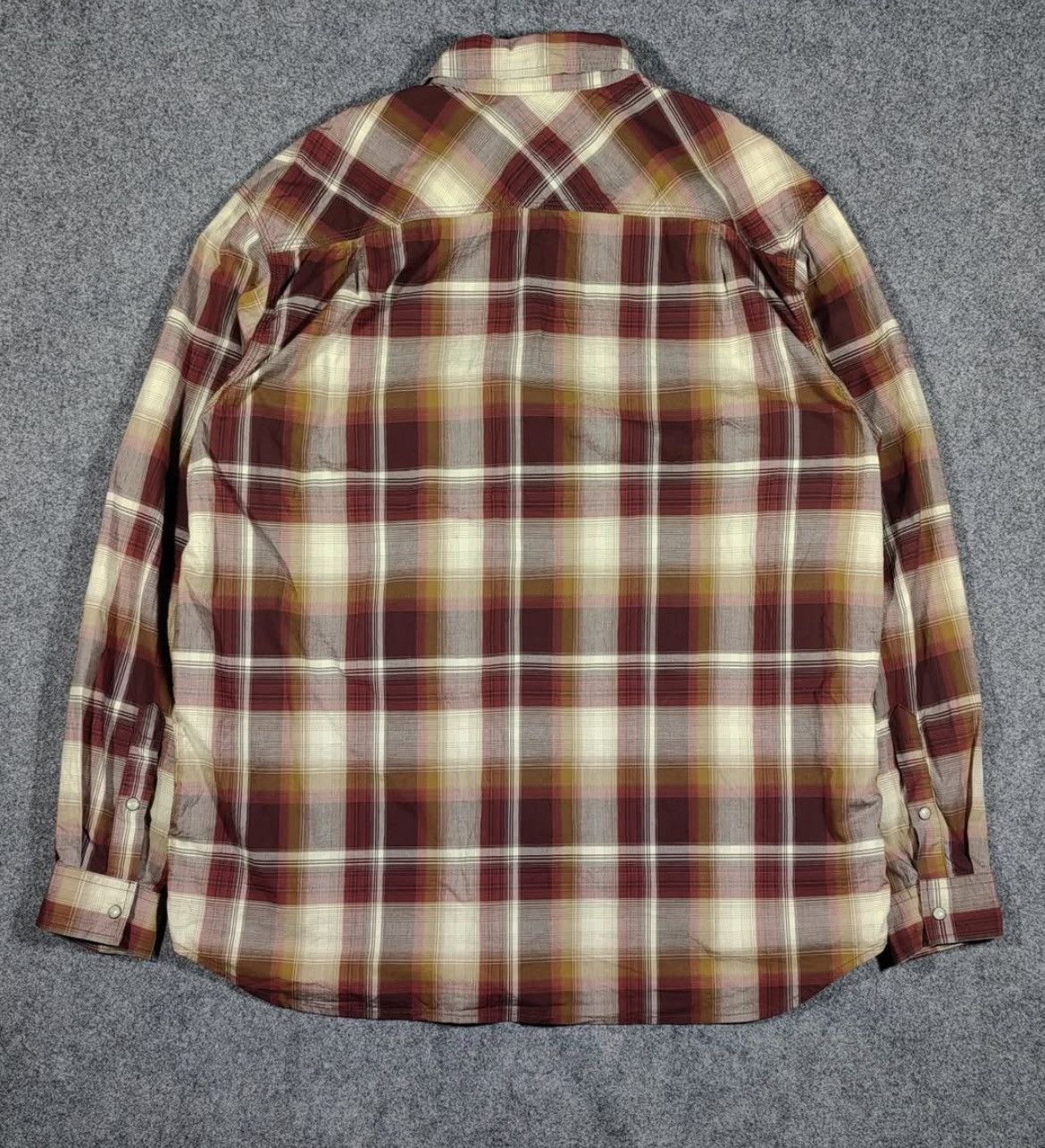 Carhartt × Vintage 2000s Carhartt Plaid Snap Button Longsleeve Shirt Size US XL / EU 56 / 4 - 4 Thumbnail