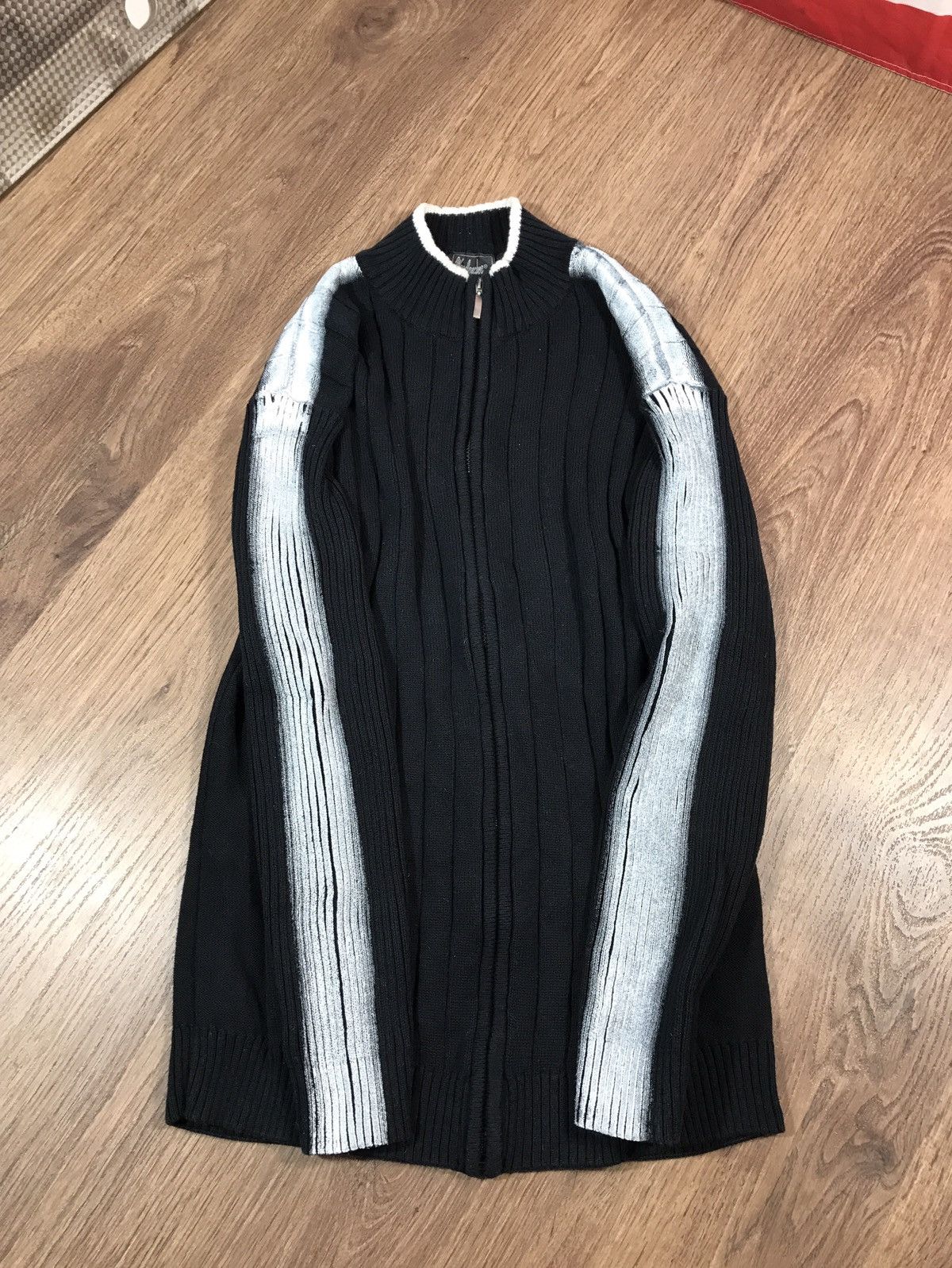 Japanese Brand × Vintage Vintage Knit Striped Sweater Y2K Effect Size US L / EU 52-54 / 3 - 4 Thumbnail