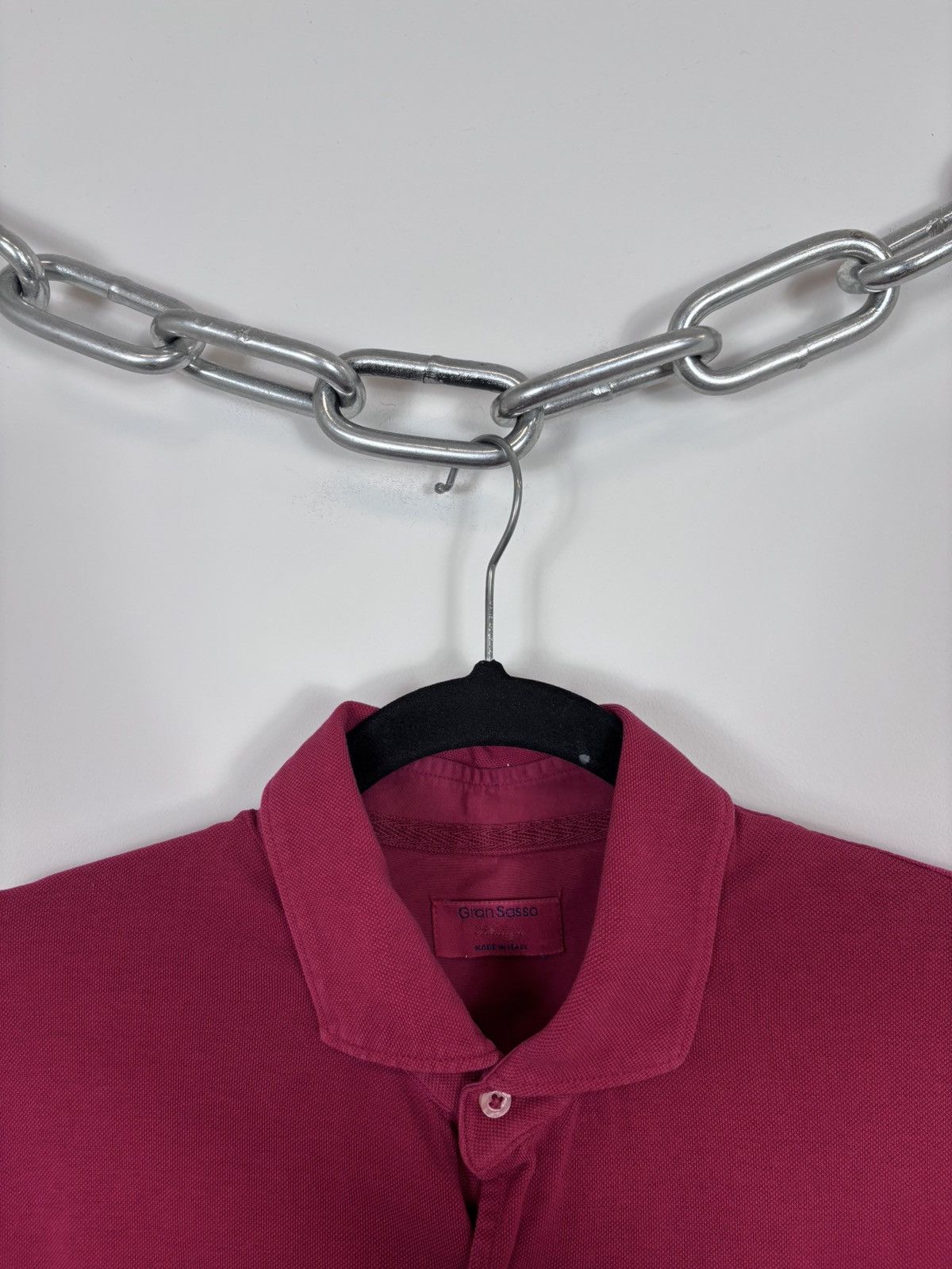 Gran Sasso Gran Sasso Vintage Men’s Red Long Sleeve Button Up Shirt Size US M / EU 48-50 / 2 - 4 Thumbnail