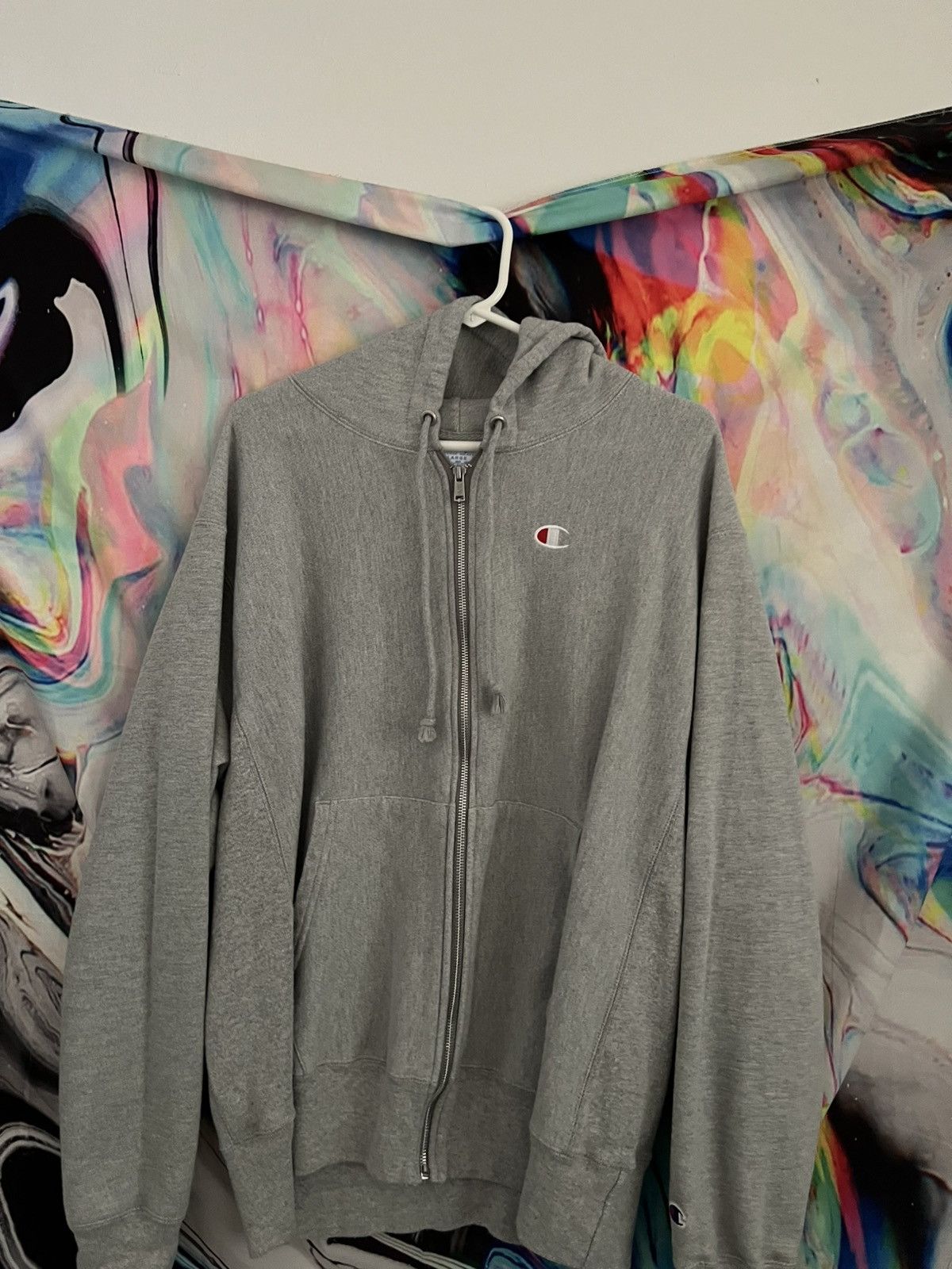 Champion × Stussy × Vintage Stussy x champion washed zip up hoodie